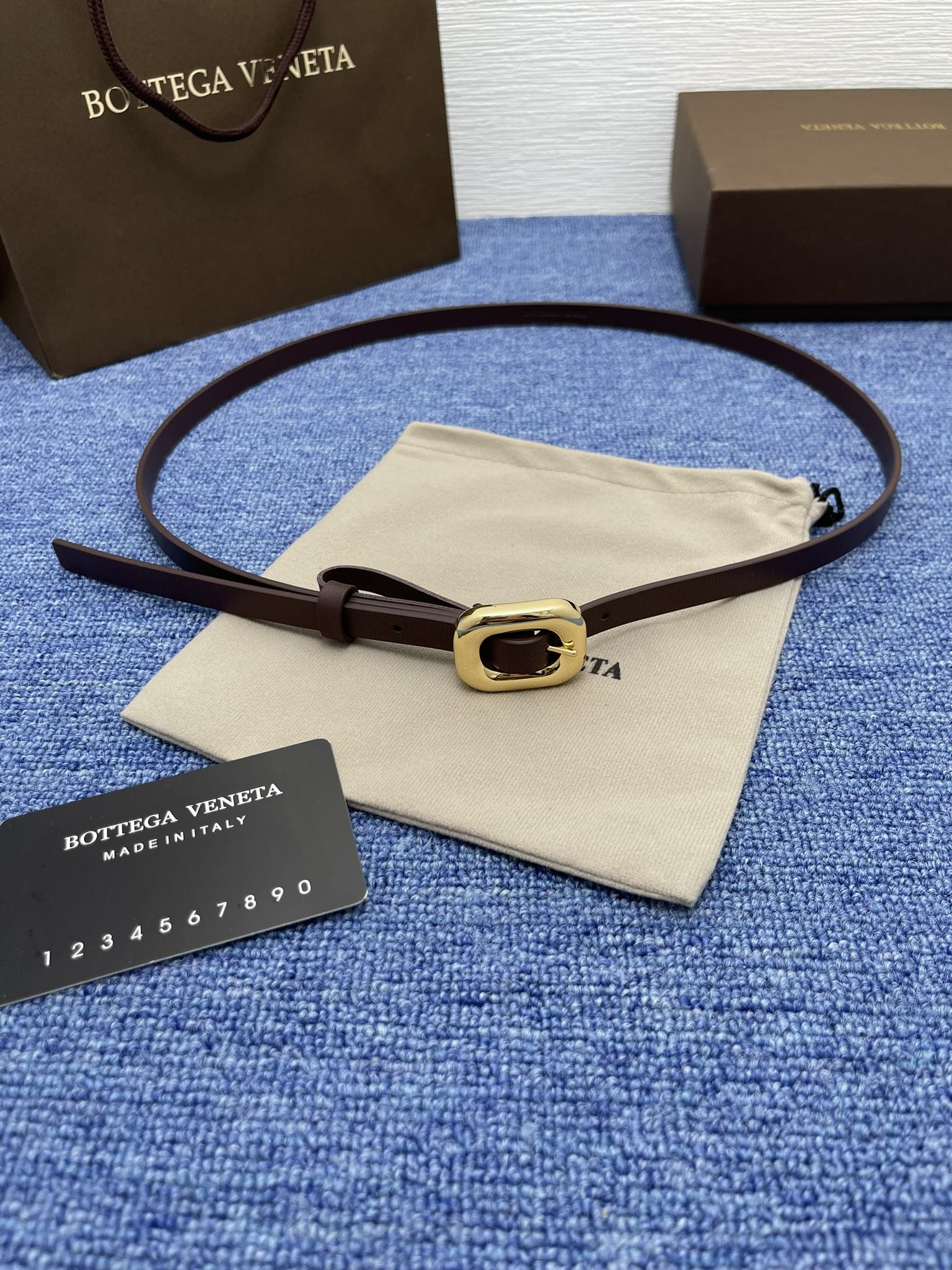 “High-Quality Double-Sided Leather Belt with Monogram for Ms. BV, 2024 French-Made Options”