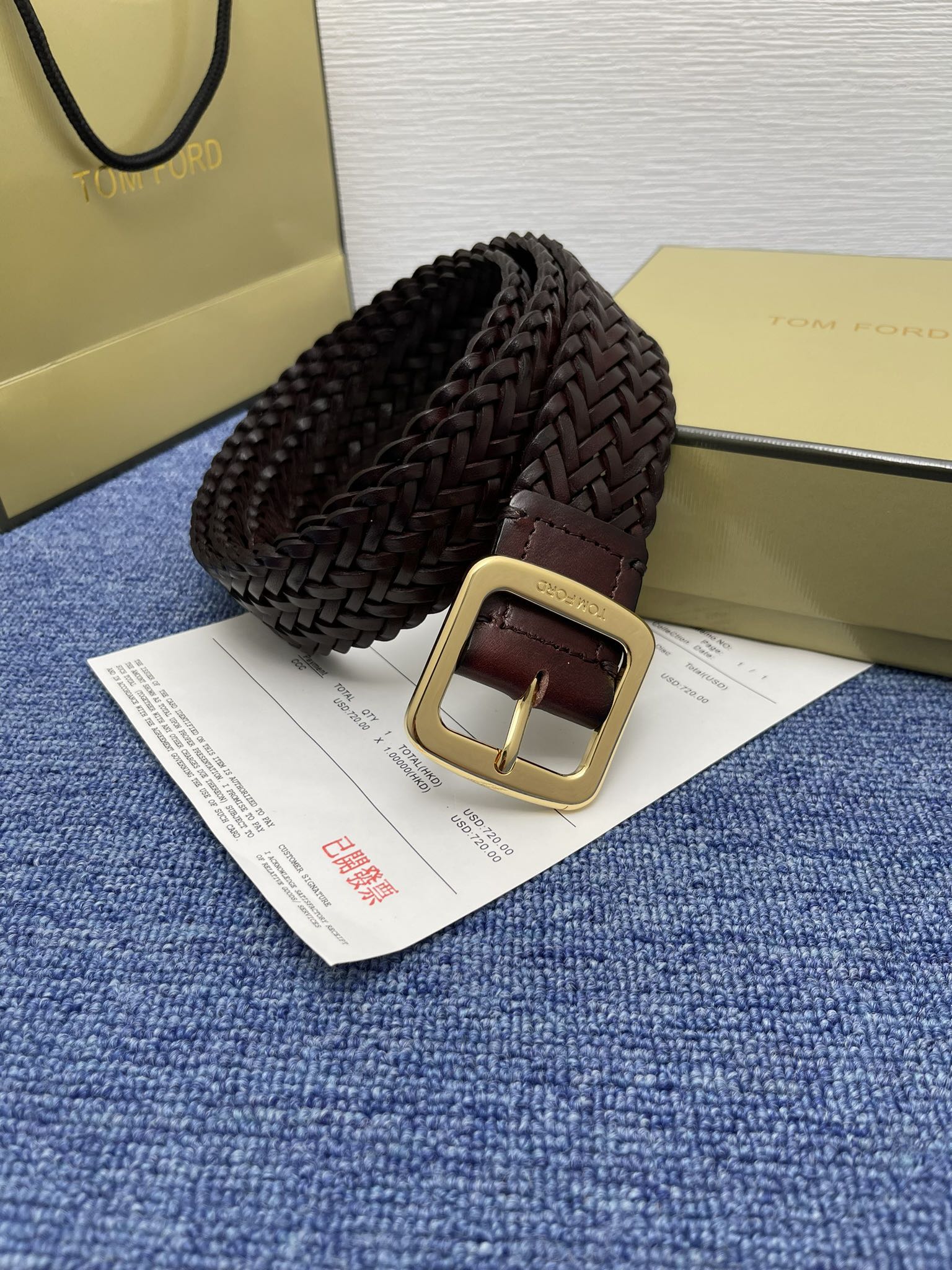 “Mr. Tom Ford’s Purchase: Positive-Grade Turd Belt with Ointment Skin, 4.0 cm Wide” - 图片 3