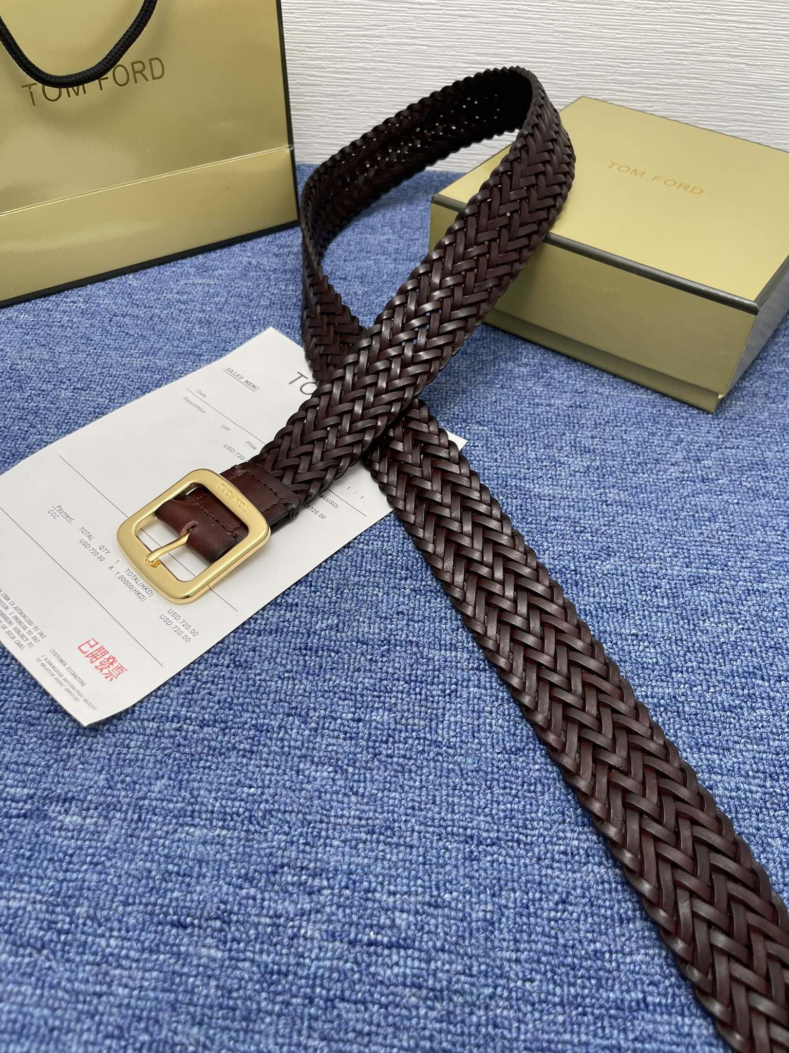 “Mr. Tom Ford’s Purchase: Positive-Grade Turd Belt with Ointment Skin, 4.0 cm Wide” - 图片 4