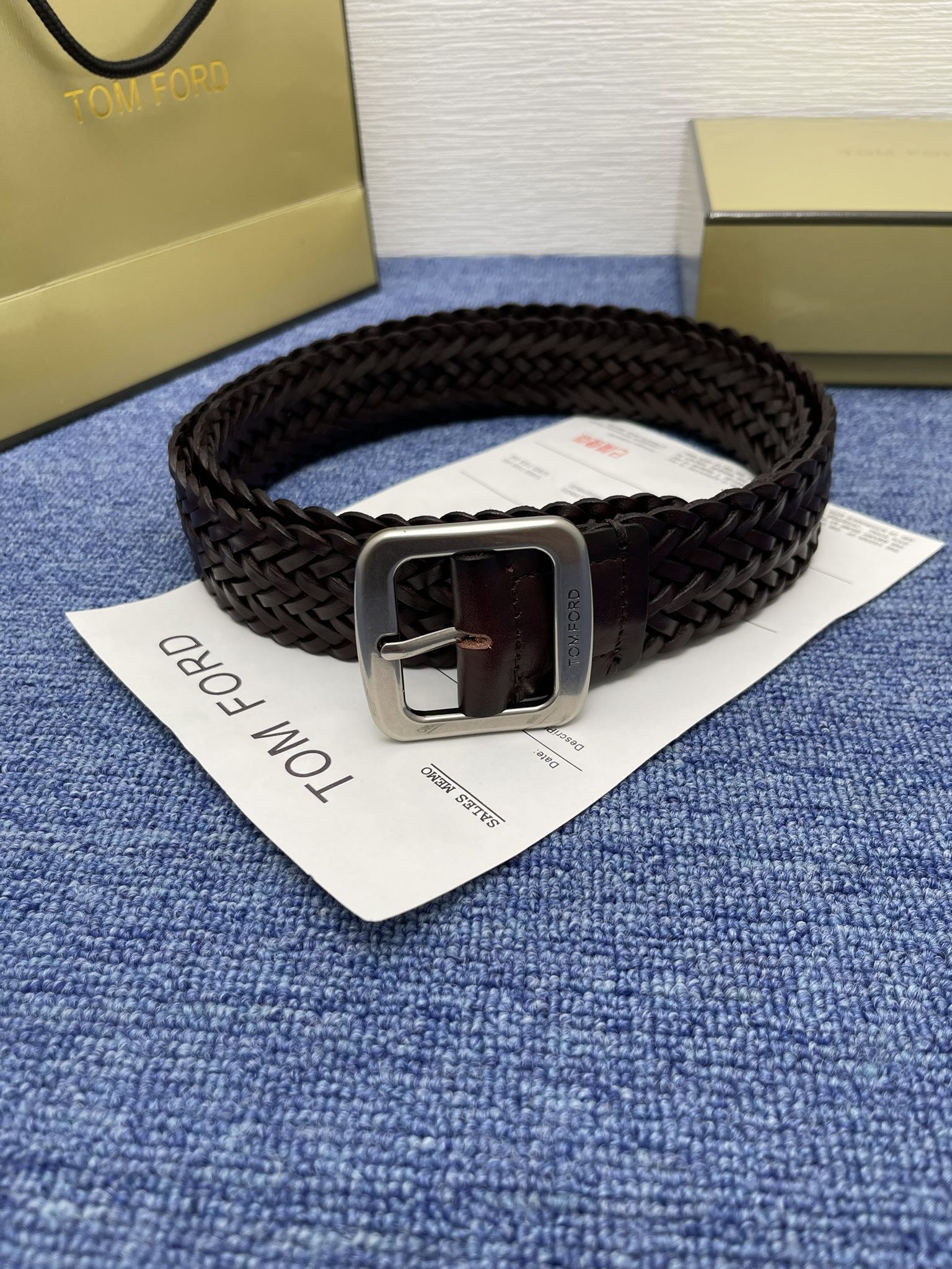 “Premium Turd Belt Purchase for Tom Ford: 4.0 cm Wide Business Man Belt” - 图片 3