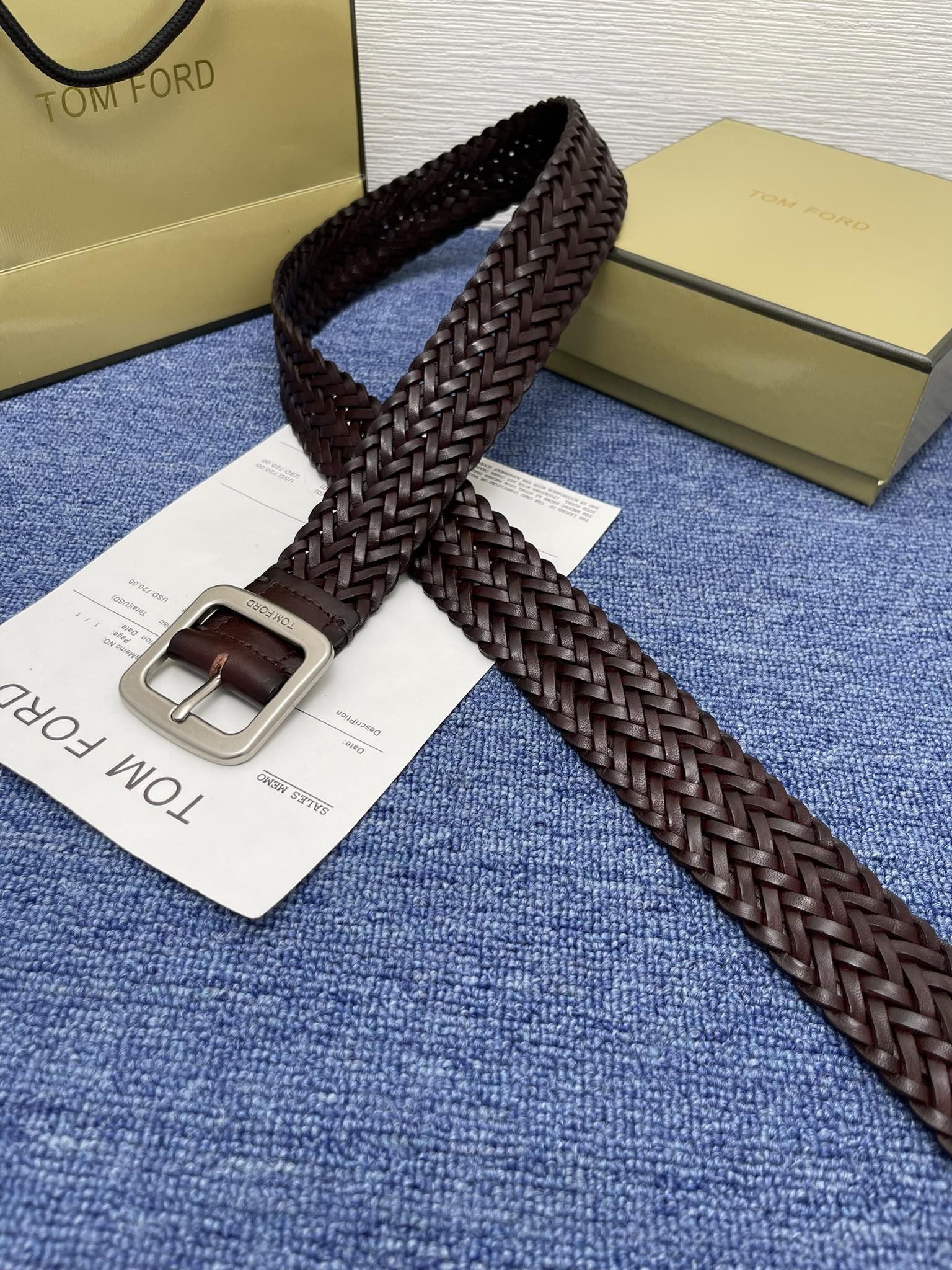 “Premium Turd Belt Purchase for Tom Ford: 4.0 cm Wide Business Man Belt” - 图片 4