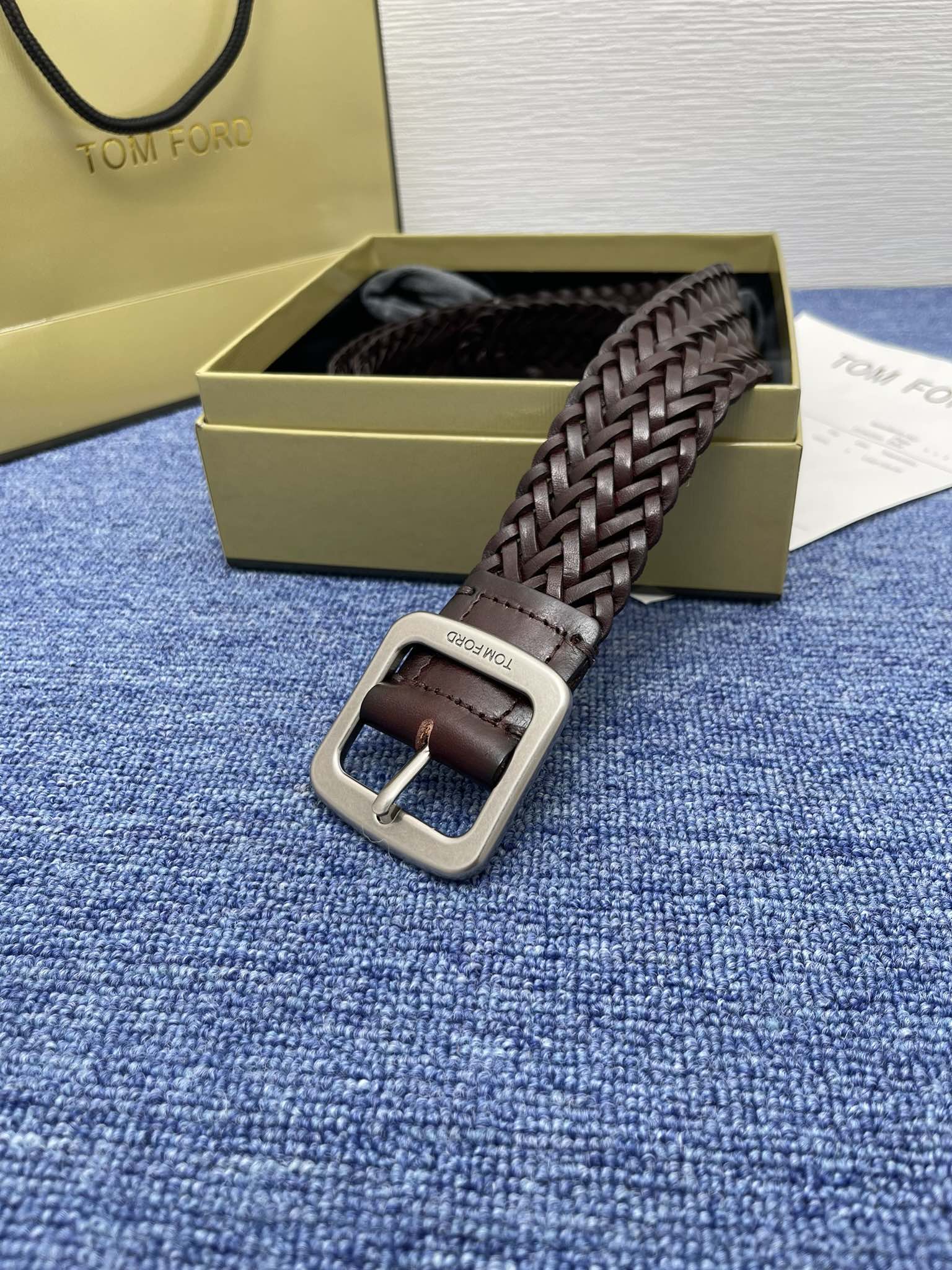 “Premium Turd Belt Purchase for Tom Ford: 4.0 cm Wide Business Man Belt” - 图片 5