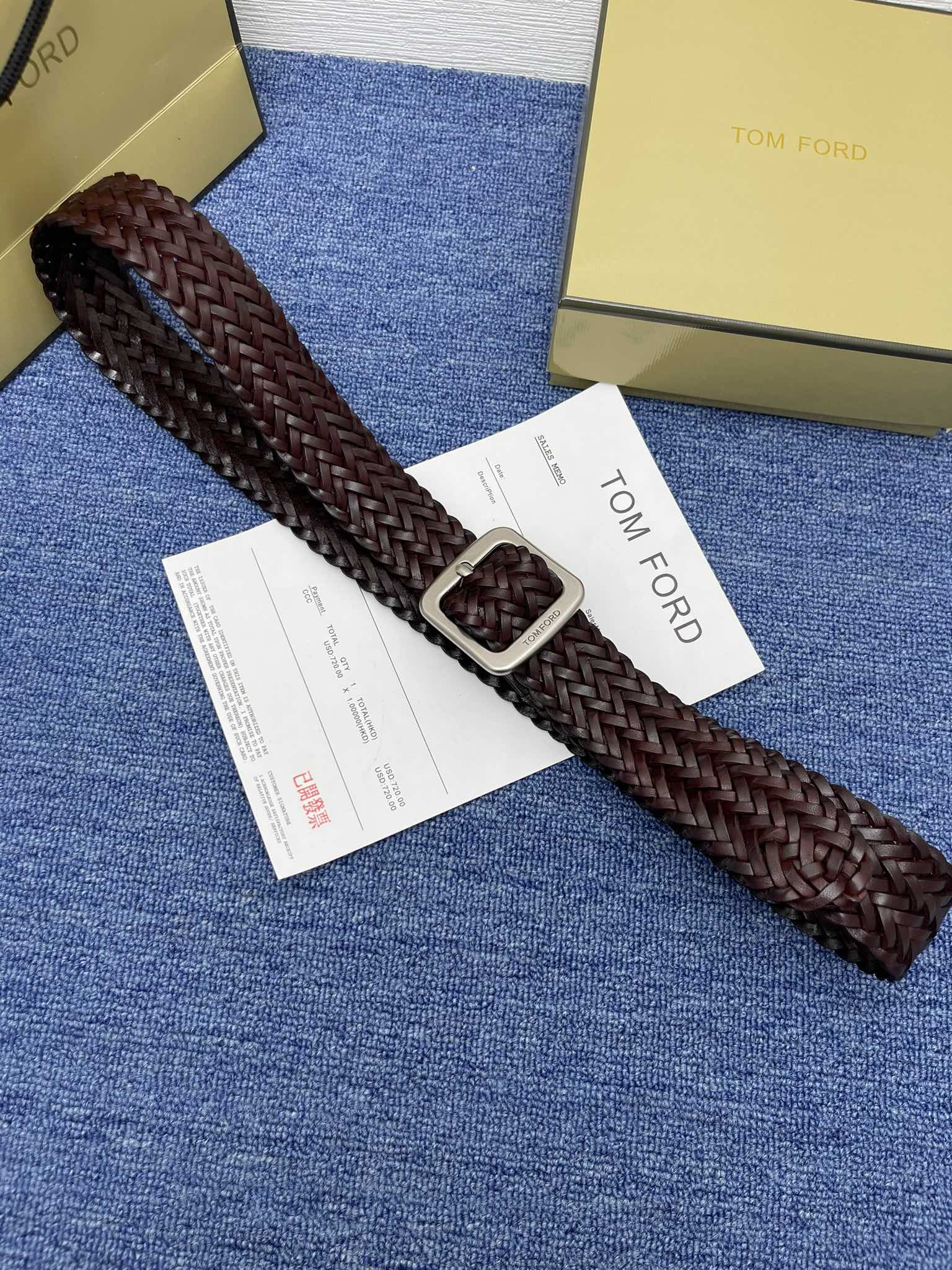 “Premium Turd Belt Purchase for Tom Ford: 4.0 cm Wide Business Man Belt” - 图片 1