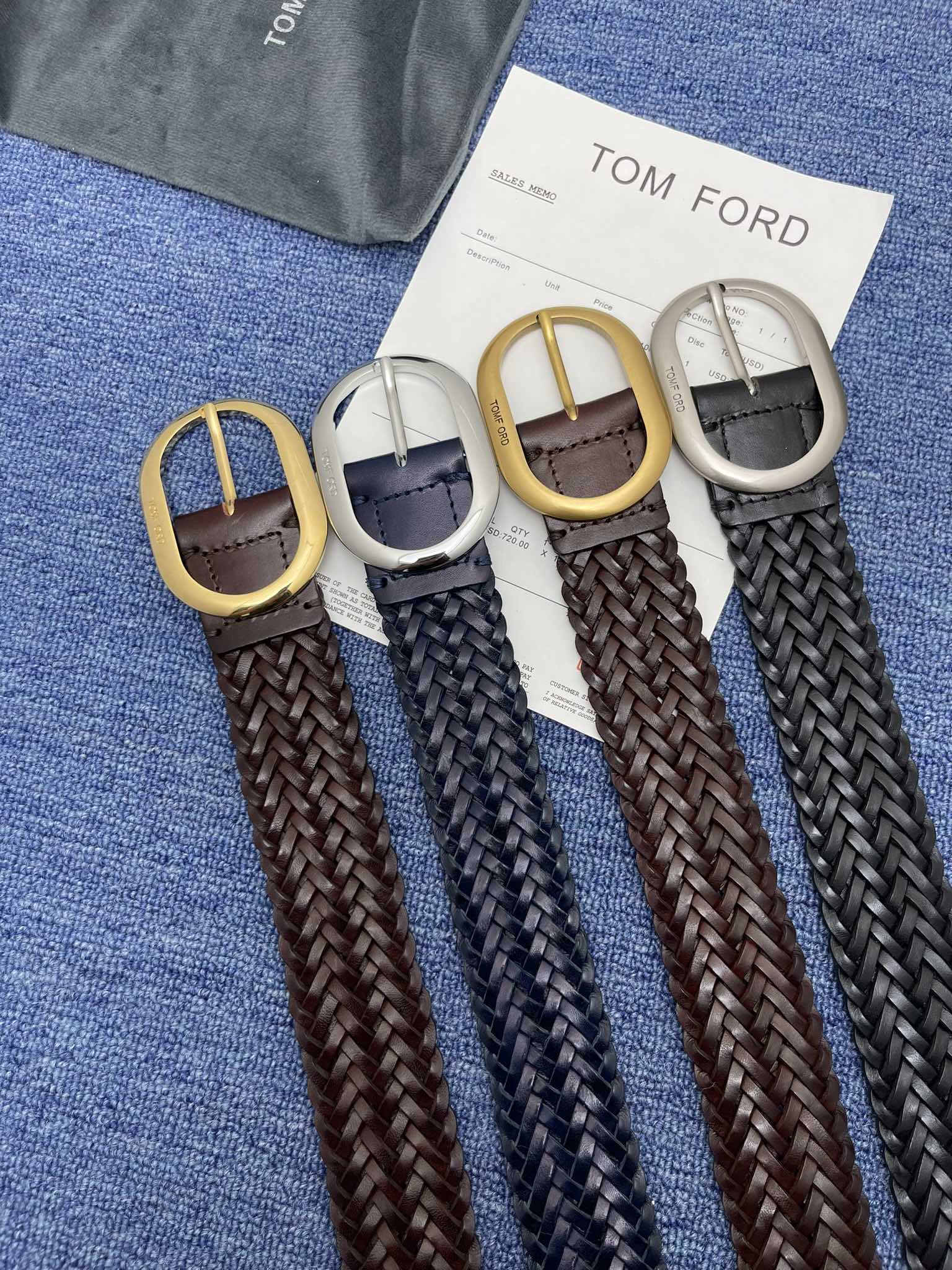 “Tom Ford’s Purchase: Positive-Grade Turd Belt with Ointment Skin, 4.0cm Wide” - 图片 7