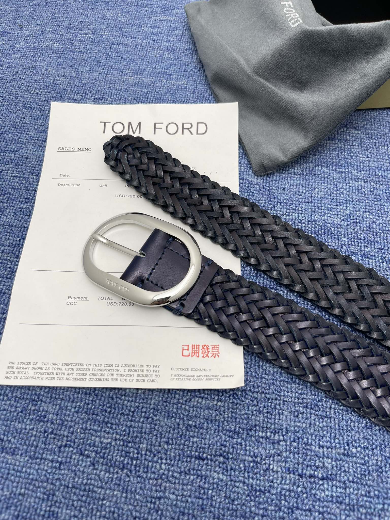 “Tom Ford’s Purchase: Positive-Grade Turd Belt with Ointment Skin, 4.0cm Wide” - 图片 6
