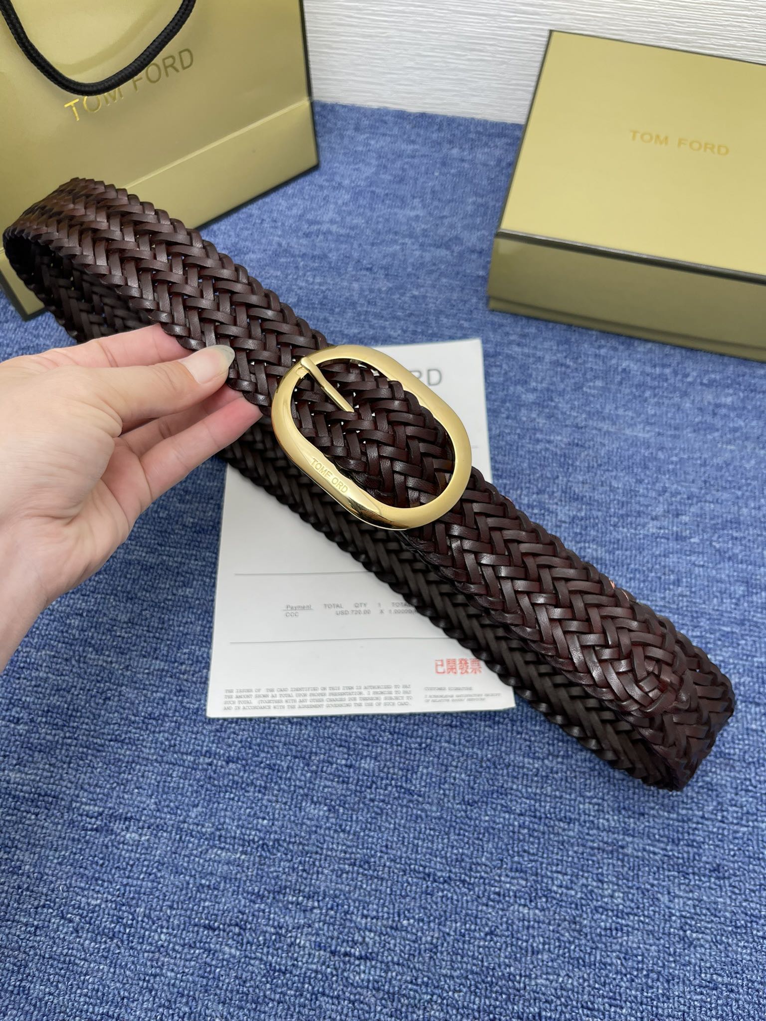 “Mr. Tom Ford Buys Premium Turd Belt with Ointment Skin, 4.0cm Wide” - 图片 1