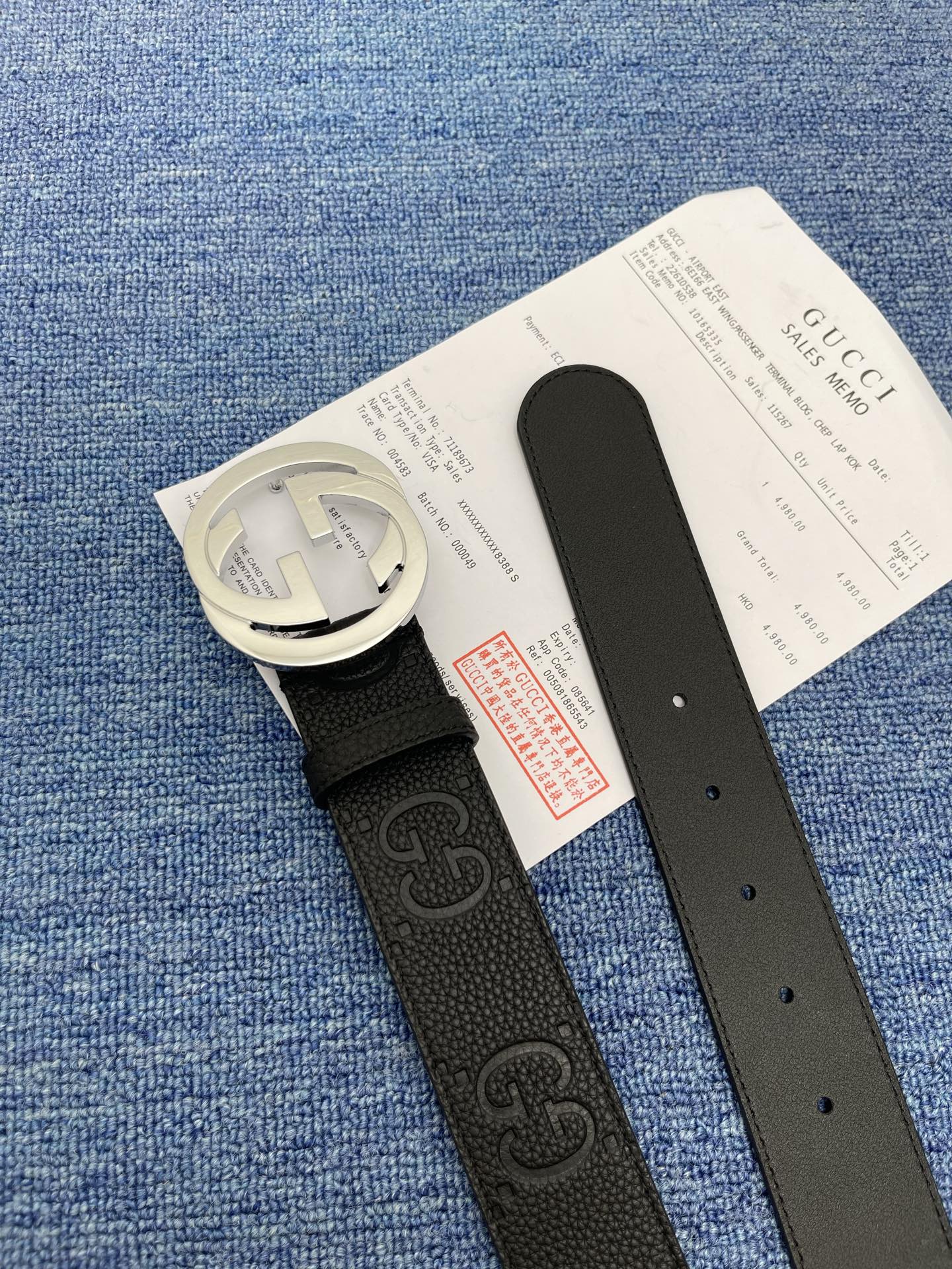 Gucci 经典款进口原厂印花面 搭配原版皮底 精品钢扣 宽4.0 Cm 经典永不过时款 潮流大方 时尚