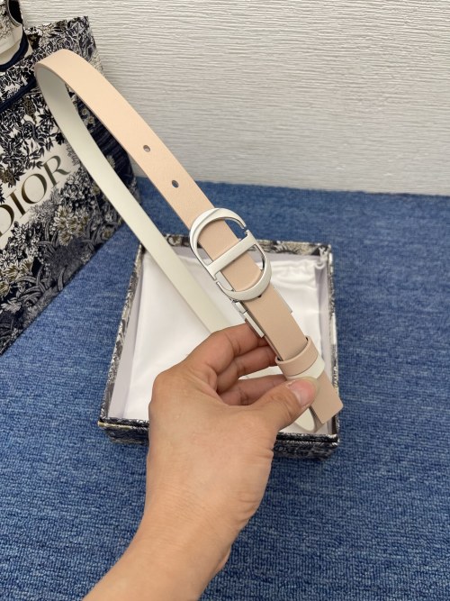 Dior Montaigne Avenue Belt in Beige Leather with CD Buckle 1 Dior Montaigne Avenue Belt in Beige Leather with CD Buckle
