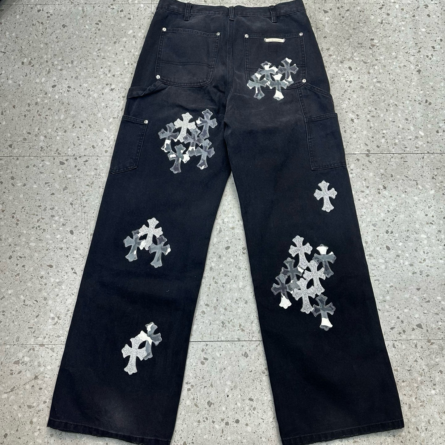크롬하츠 카모플라주 실버 패치워크 남성 바지 141162 썸네일 이미지
