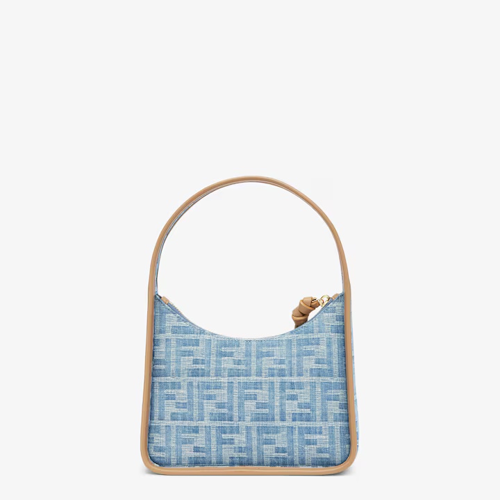 Fendi [Fendessence Mini Handbag] Light Blue Denim Official Show