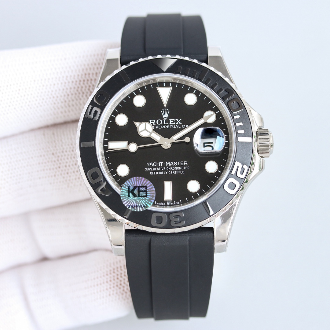 NO:715015,The new Rolex Yacht-Master 42mm series, window distance matching!  !  ① Unique customized one-piece movement, stable and reliable quality; quality assurance ② The size and thickness of the case are the same as the original ones (the market version is fake at first glance); ③ Top-notch Swiss blue ice luminous face, delicate shading, matching color; super strong light and moon. King of the night!  ④Sapphire glass with 2.5 times magnification effect, the glass is transparent; the characters are clearer. ⑤Strap Rubber and fluorine rubber strap, each strap perfectly fits the watch and the ear watch, giving the wrist the highest comfort;  Benefits [You can get a pair of natural rubber straps when you place an order], it must be a high-quality product, every exquisite detail is the sincerity of C Factory's ingenuity; first-class workmanship, accurate C unique factory number, unique design. Quality assurance, high quality, high-end products!  ,19860909款新劳士力游艇名仕型42mm系列,窗距离对版！！①家独定制体一机机芯,品质稳定可靠；质量保证 ②表壳寸尺厚度原装一致（市场版本一眼假）; ③面字顶级瑞士蓝冰色夜光,底纹细腻,色颜对版;超强光月.黑夜的者王！ ④玻璃蓝宝石玻搭璃配2.5倍放大效镜果,玻璃通透；字更体清晰. ⑤表带橡氟胶表带,每条带表与耳表完美契合,予给手腕最高舒适度； 福利【下单可以赠获天然橡胶表带一副】,必然精品,每个一极致的细都节是C厂匠心开发的诚意；一流做工,准认C独厂特编号,独特设计.品质保证,品高质,高端产品！,,Watch