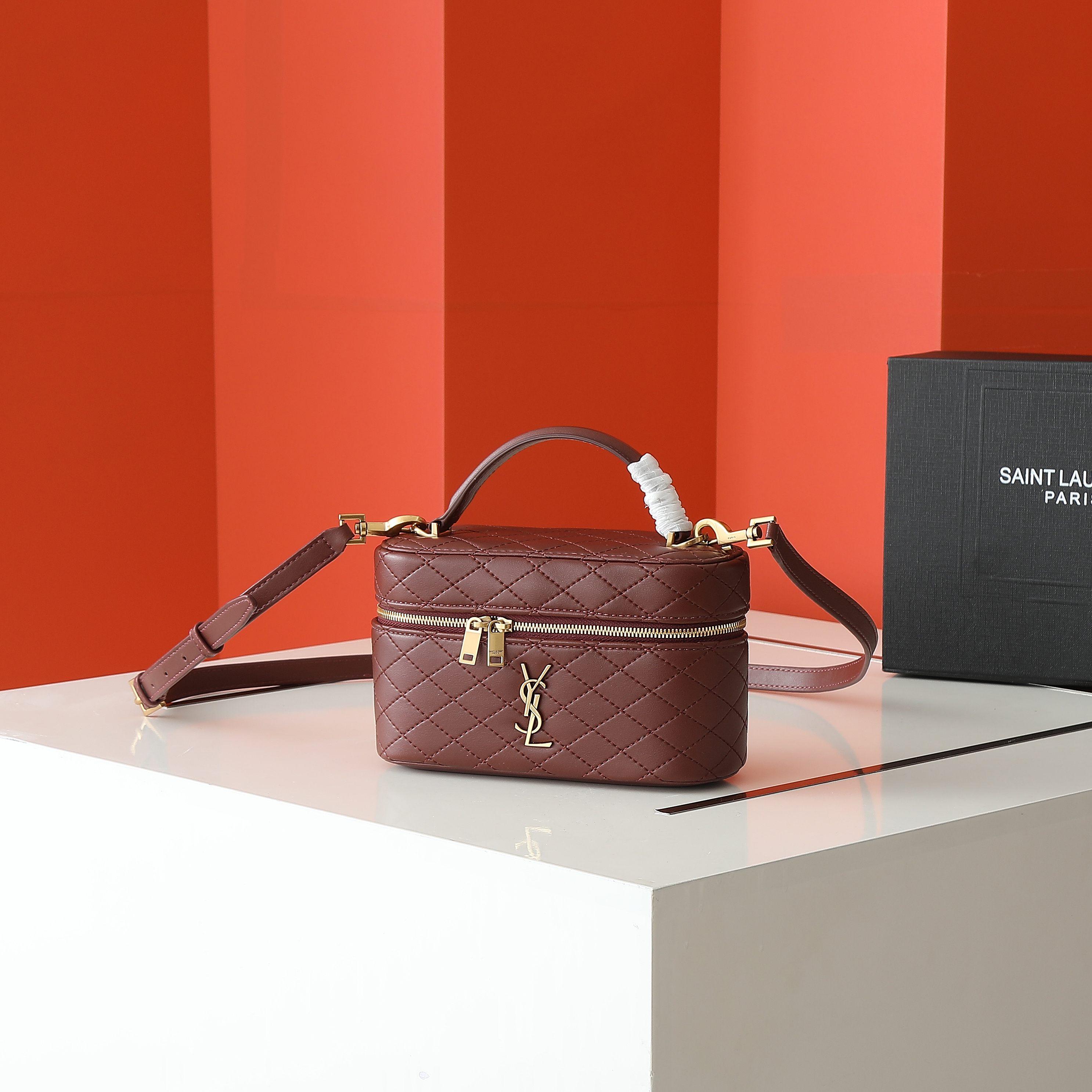 Yves Saint Laurent Gaby Vanity Bag Mini Leather Shoulder Bag Clutch 2 a1745857756984 8588