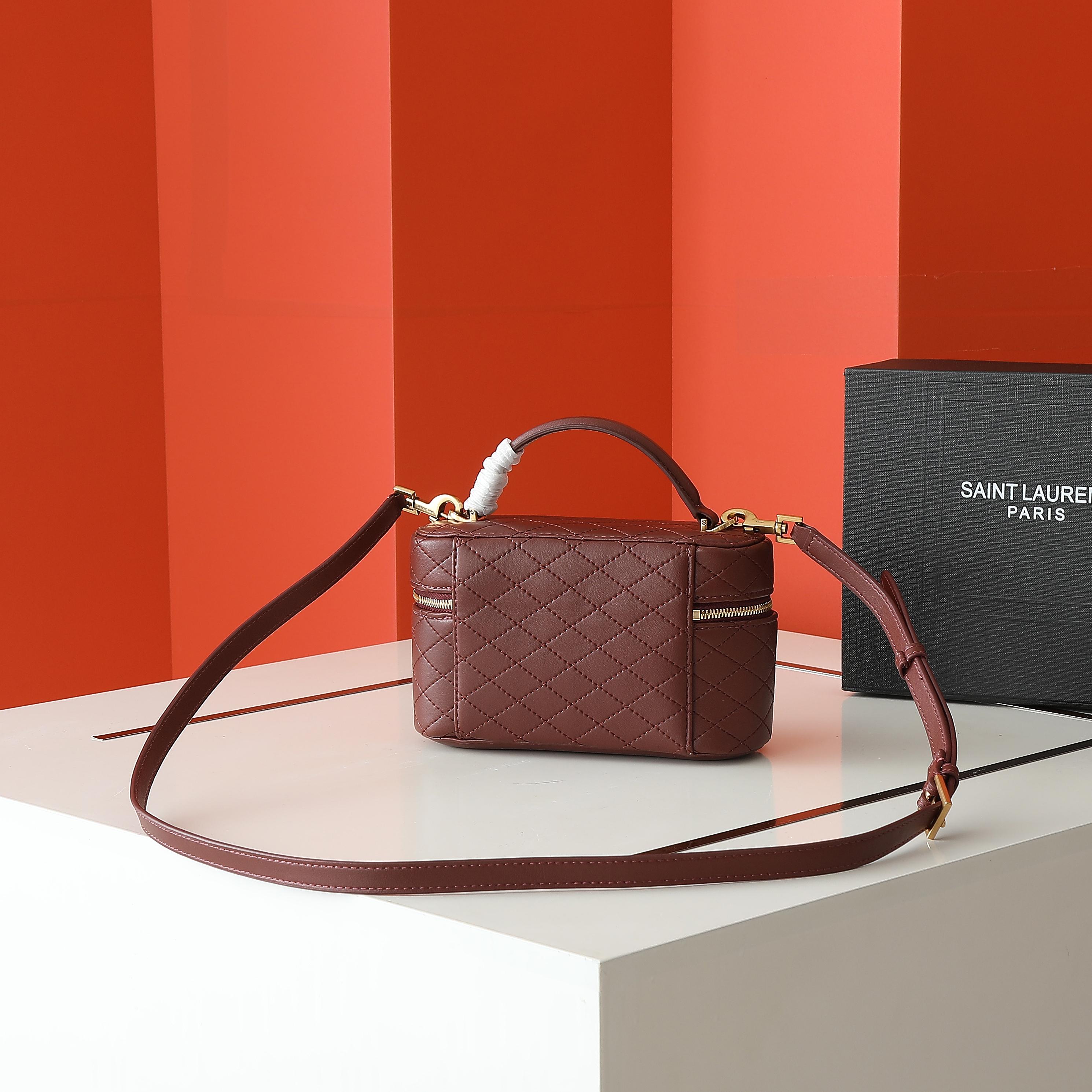 Yves Saint Laurent Gaby Vanity Bag Mini Leather Shoulder Bag Clutch 5 a1745857757097 0888