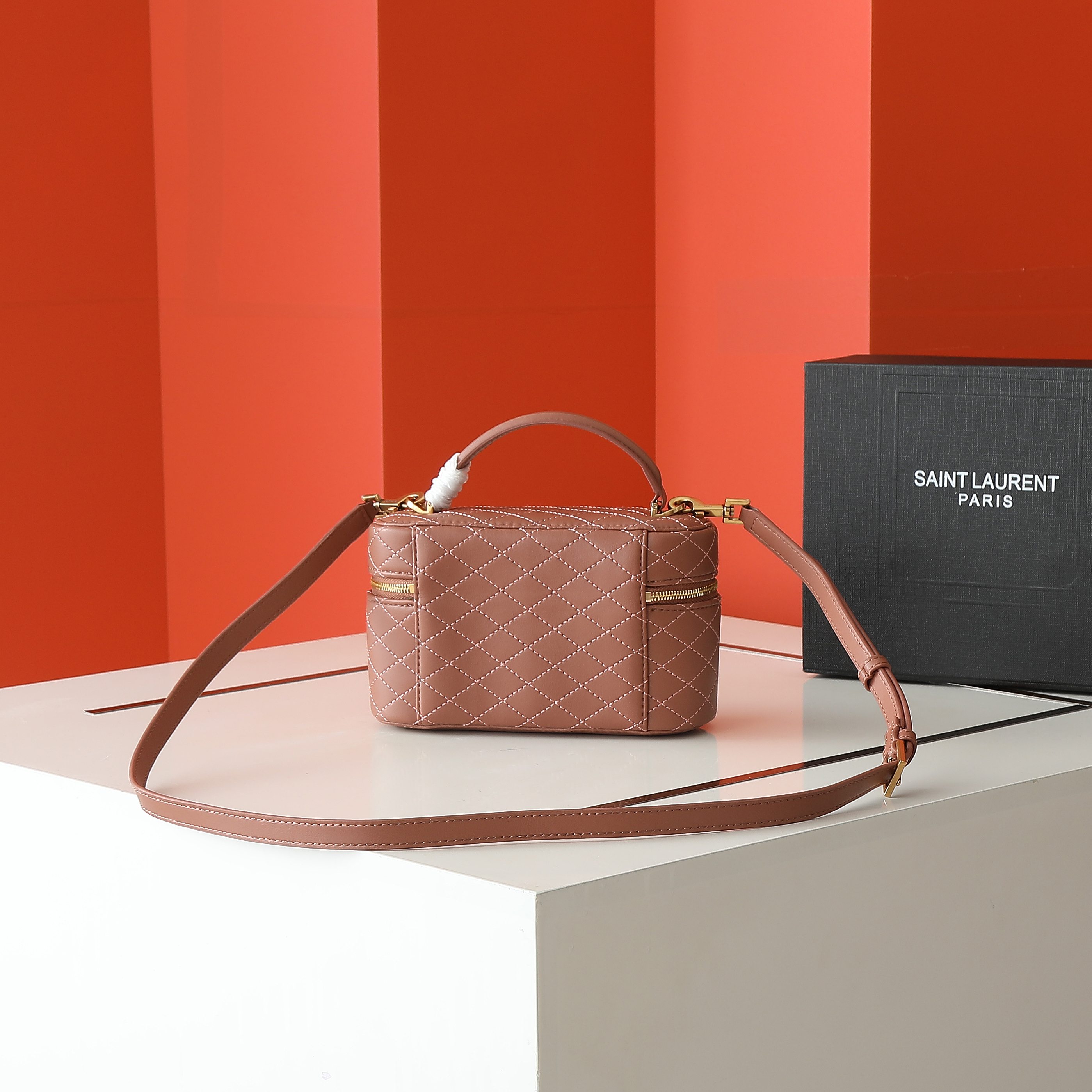 Yves Saint Laurent Gaby Vanity Bag in Quilted Leather with Top Handle 5 a1745857767623 4250