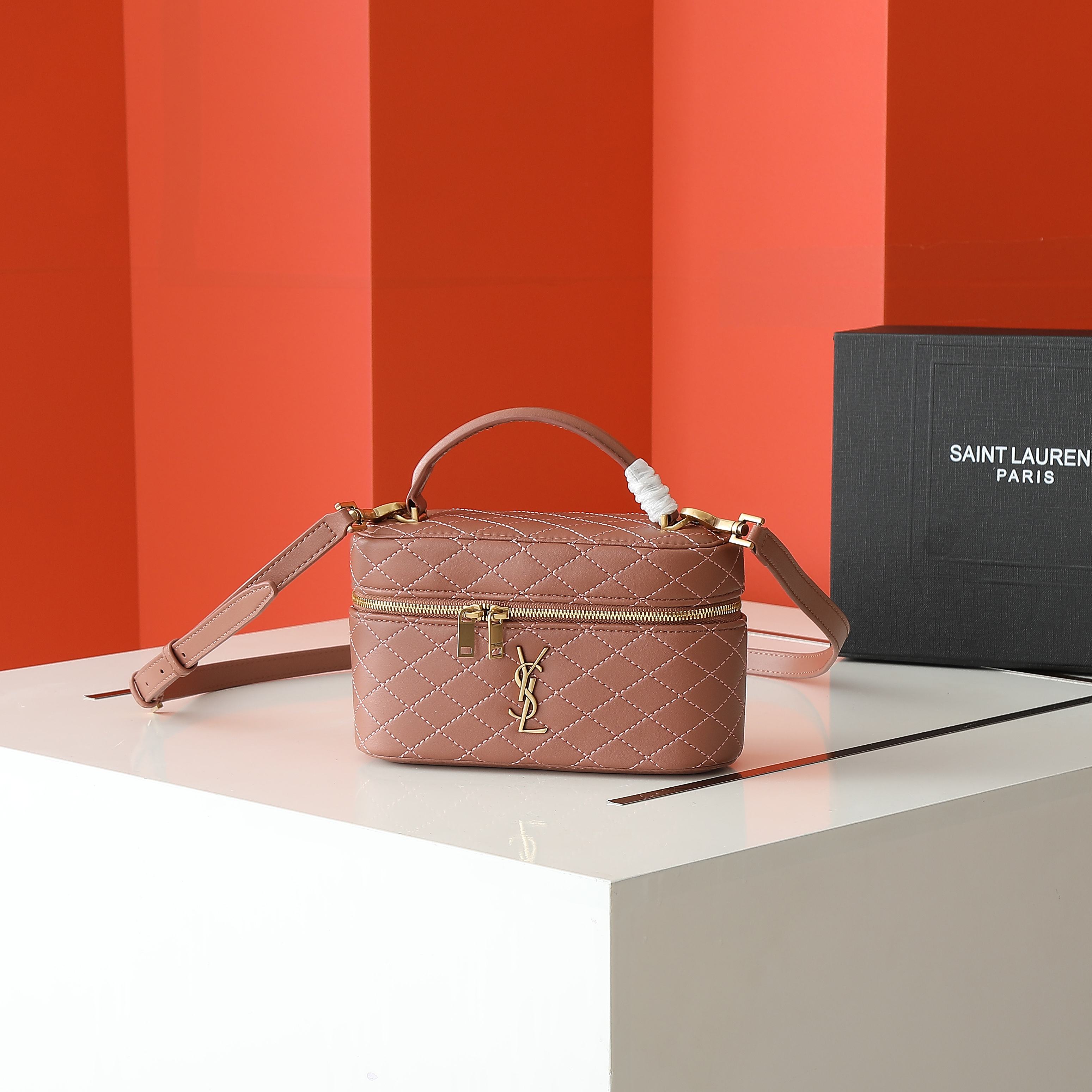 Yves Saint Laurent Gaby Vanity Bag in Quilted Leather with Top Handle 2 a1745857768274 7861
