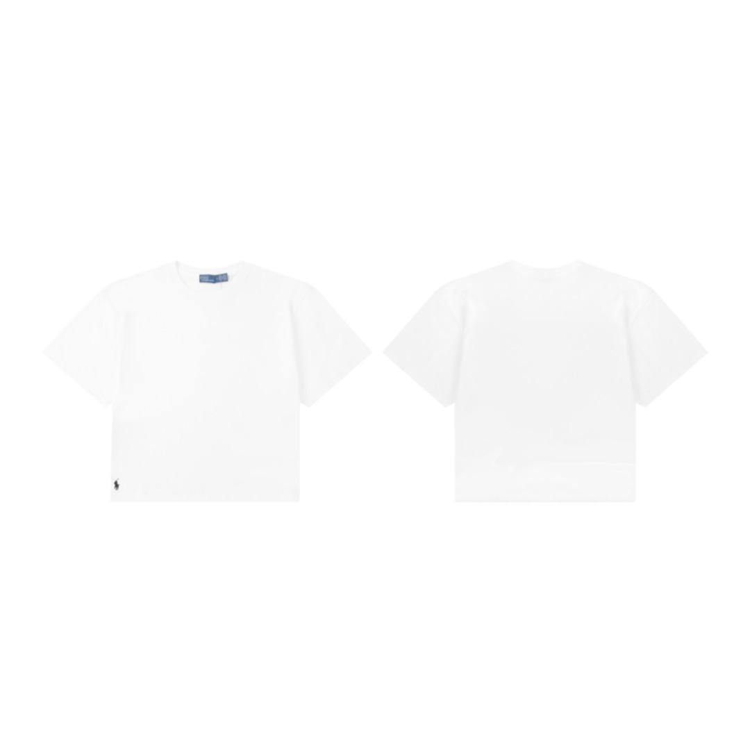 26220 #Camiseta de manga corta corta y ancha para mujer RL