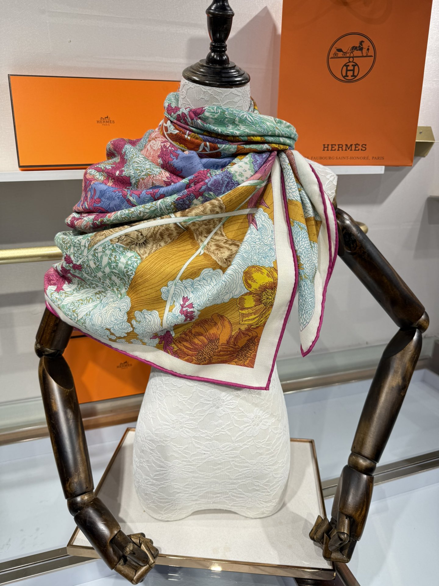 💟补单出货 越做越高级 最重磅推荐！Hermes 爱马仕丝羊绒分享回归自然名称：Retourala Na