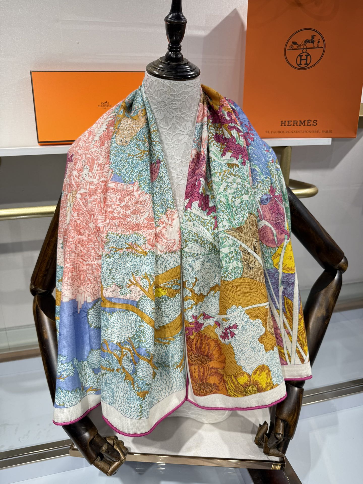 💟补单出货 越做越高级 最重磅推荐！Hermes 爱马仕丝羊绒分享回归自然名称：Retourala Na