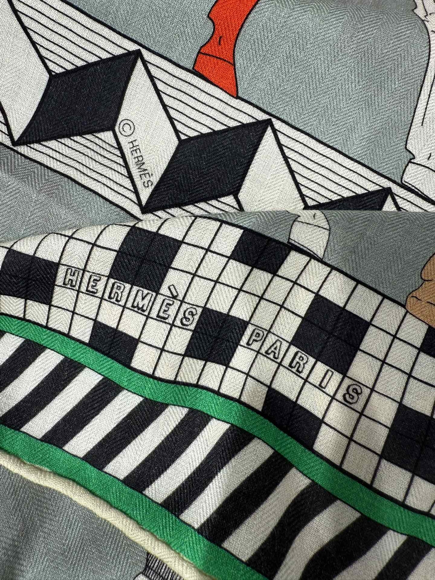 💟25年爱玛仕秋冬新款“全速前进”140丝绒大方巾上新这款爱马仕的经典单品展现强大而迷人的女性魅力精髓此