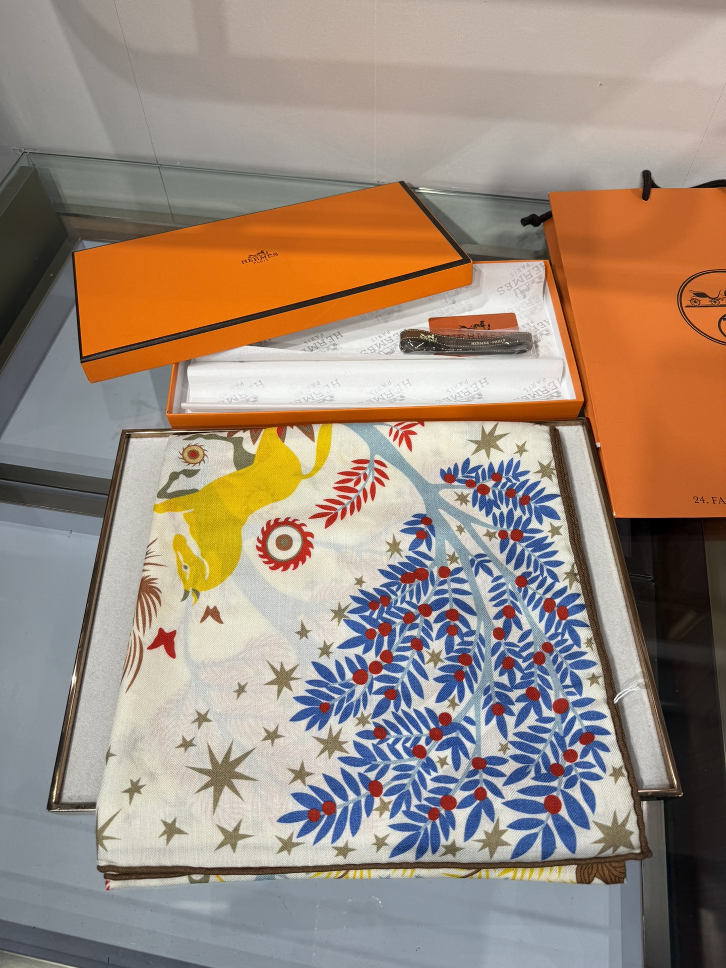 💟【双面同色 丝毛款】H家羊绒新款 买了都说好看‼️推荐💕【俄耳浦斯的魔力】羊绒方巾‼️H家ZG爆款🎁💟