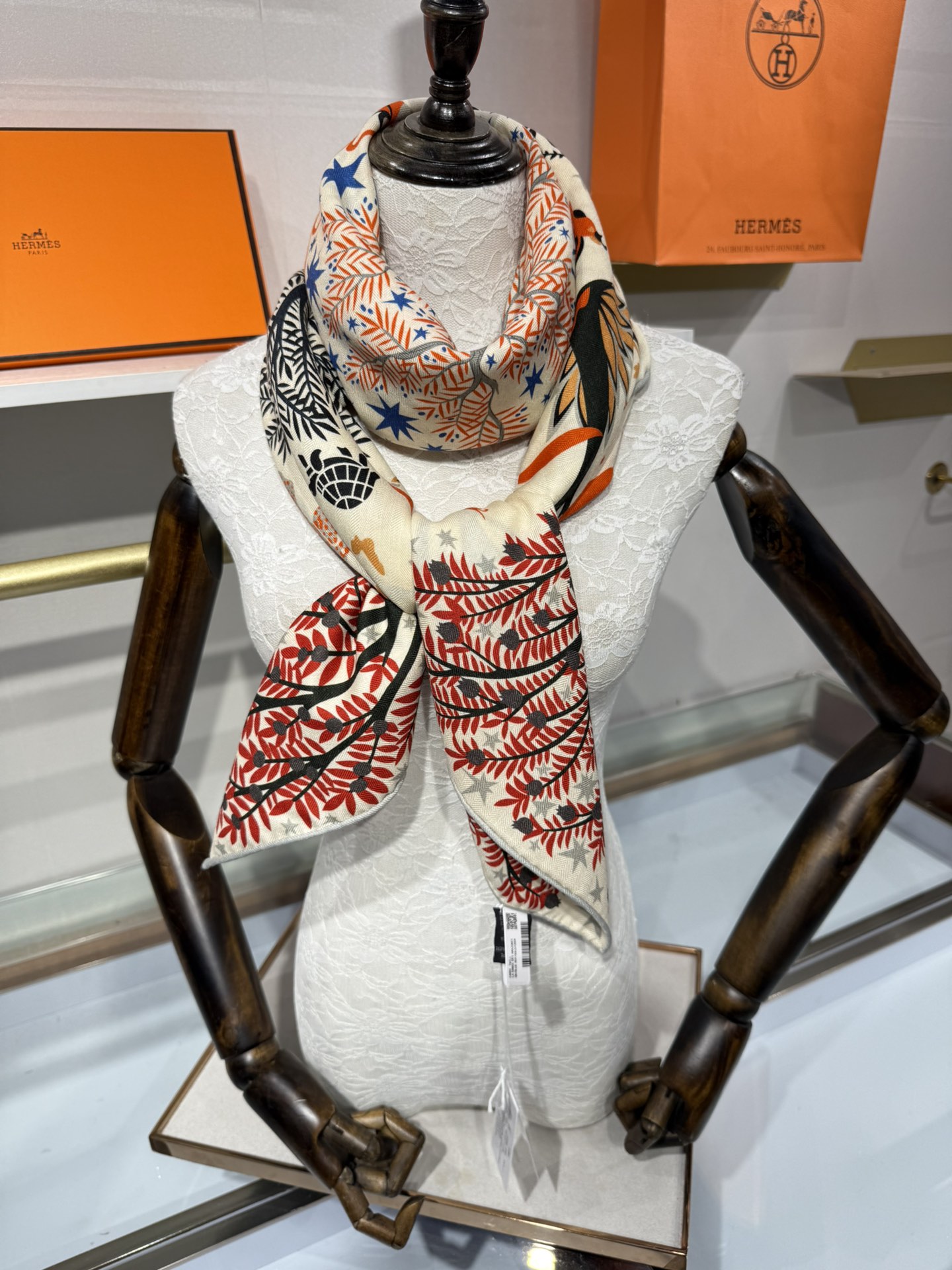 💟【双面同色 丝毛款】H家羊绒新款 买了都说好看‼️推荐💕【俄耳浦斯的魔力】羊绒方巾‼️H家ZG爆款🎁💟