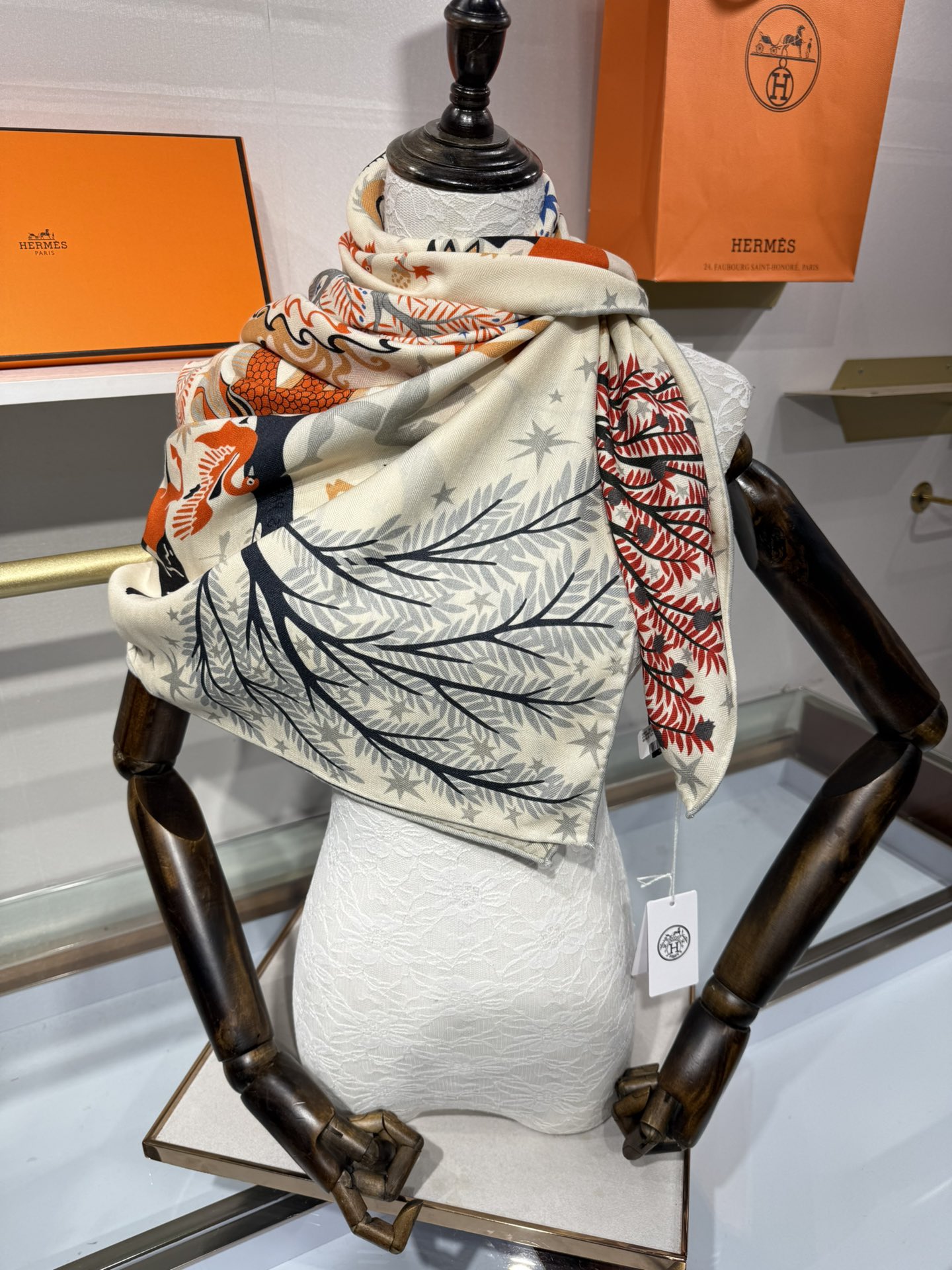 💟【双面同色 丝毛款】H家羊绒新款 买了都说好看‼️推荐💕【俄耳浦斯的魔力】羊绒方巾‼️H家ZG爆款🎁💟