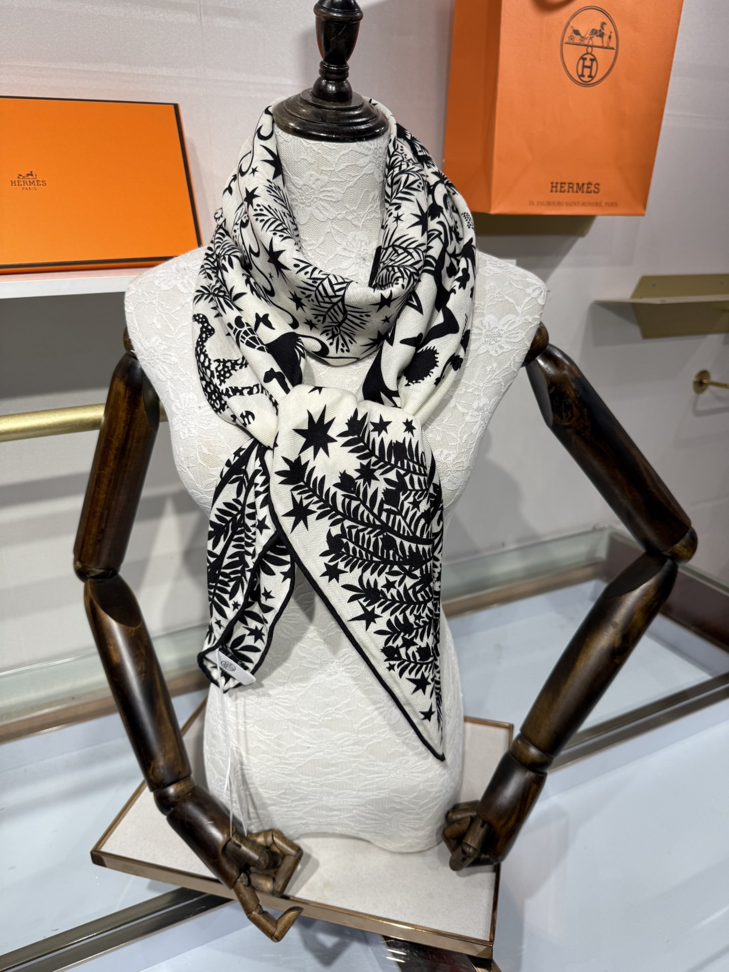 💟【双面同色 丝毛款】H家羊绒新款 买了都说好看‼️推荐💕【俄耳浦斯的魔力】羊绒方巾‼️H家ZG爆款🎁💟