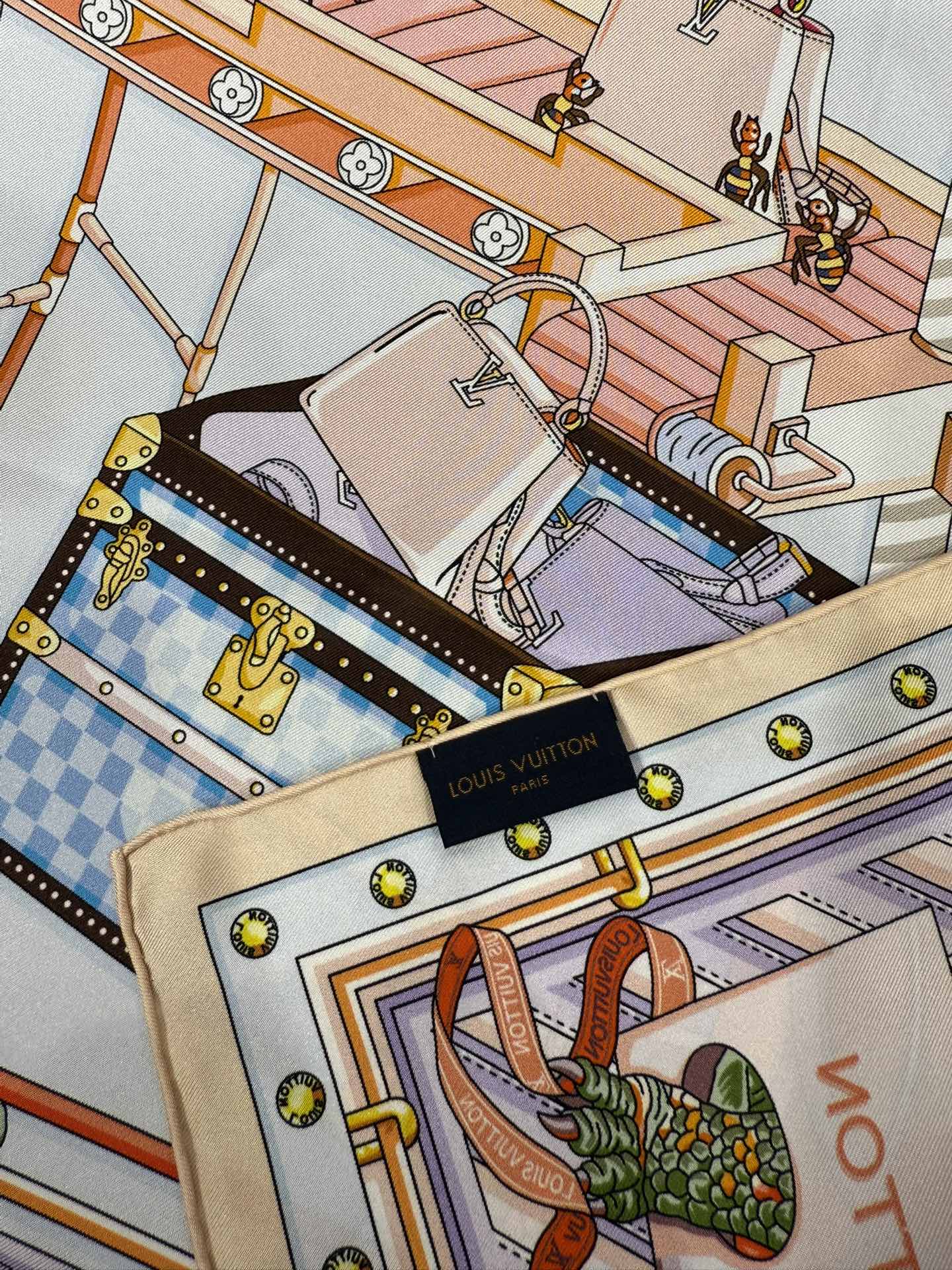 💟2025年春款 90真丝双面上新💦💞18姆米真丝【90真丝斜纹双面同色佩戴】手工卷边斜纹真丝方巾（10