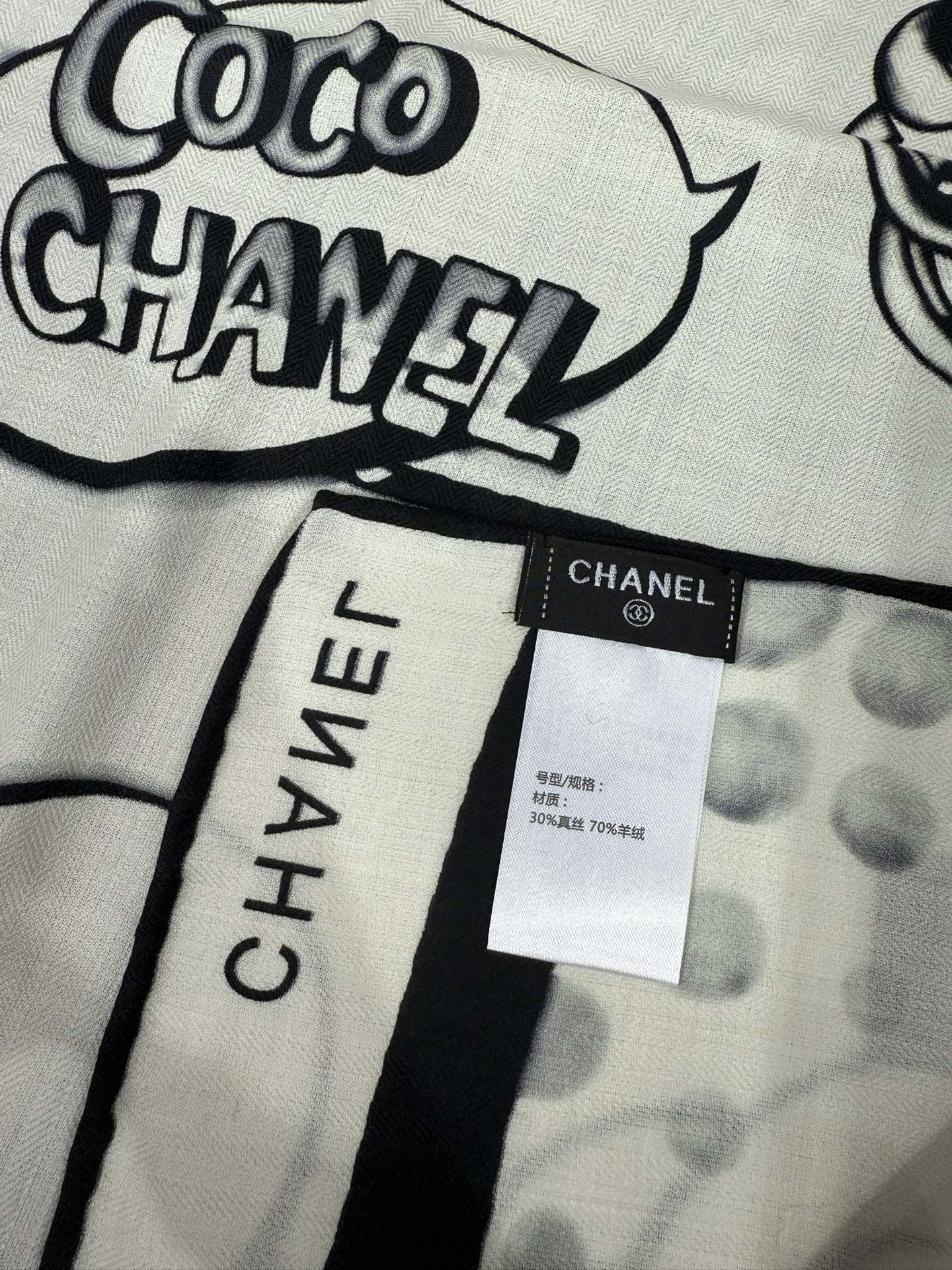💟Chanel ~25秋冬新品～【五角星山茶花】
【140双面丝毛披肩】

手工卷边丝毛方巾（30%桑蚕
