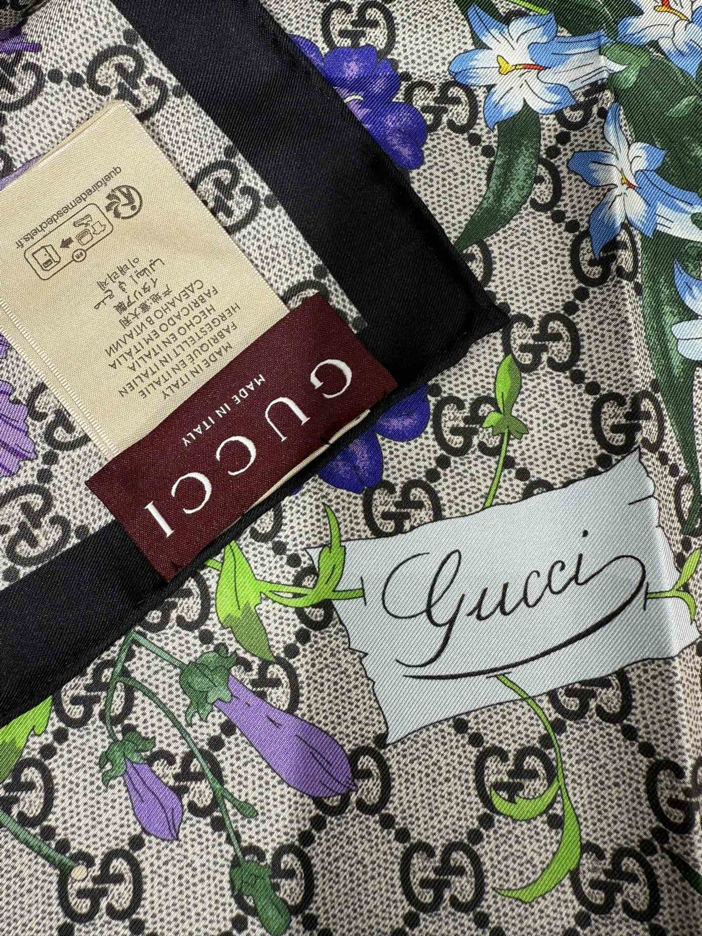 💟2025年古琦上新💞真丝提花面料!精简时髦,品质感很显好!好搭到上瘾的丝巾!带着不显山不露水的简约气质