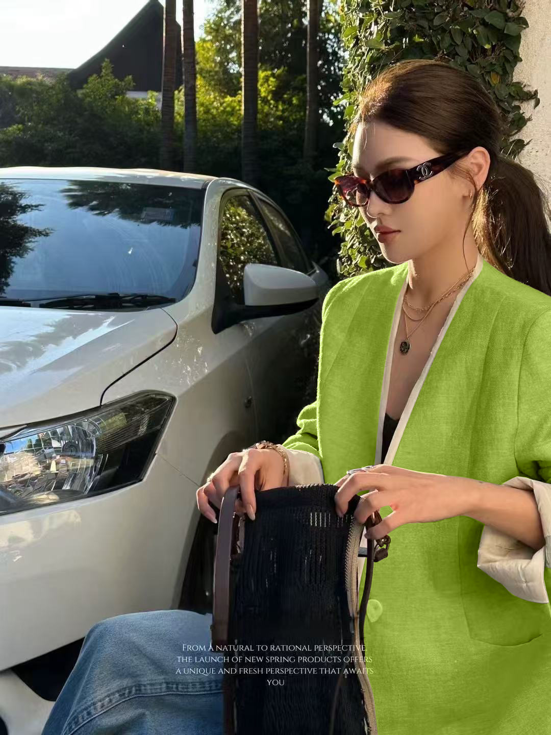 High-End Quality Female Suit: BV Summer Stylist Designer Suit with Dopamine and Wool - 图片 4
