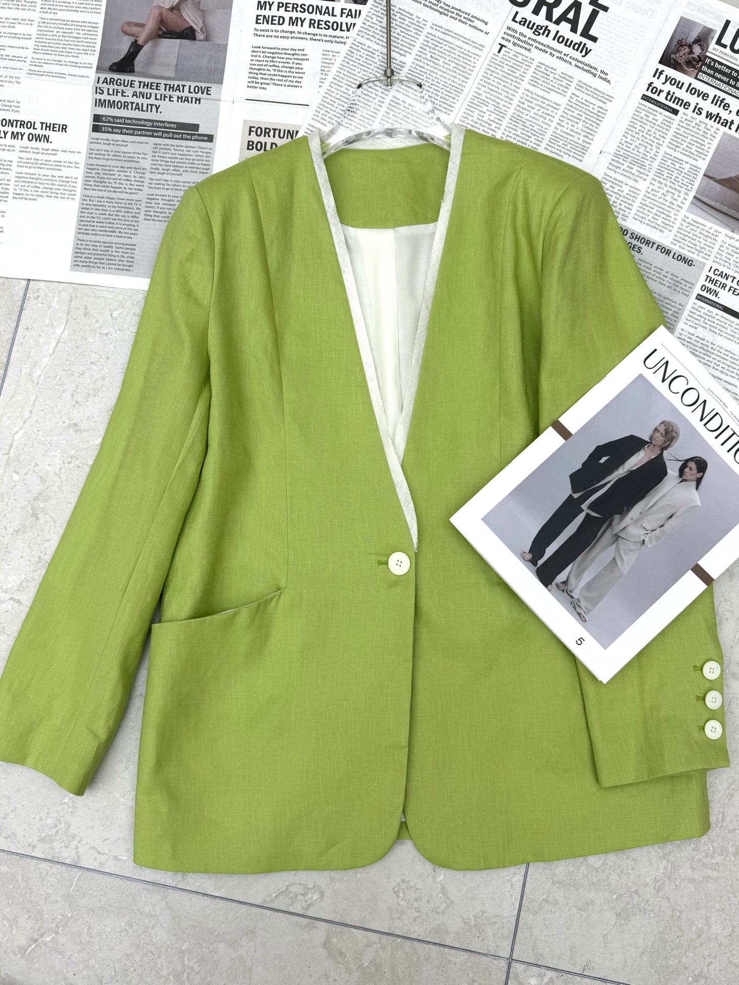 High-End Quality Female Suit: BV Summer Stylist Designer Suit with Dopamine and Wool - 图片 9