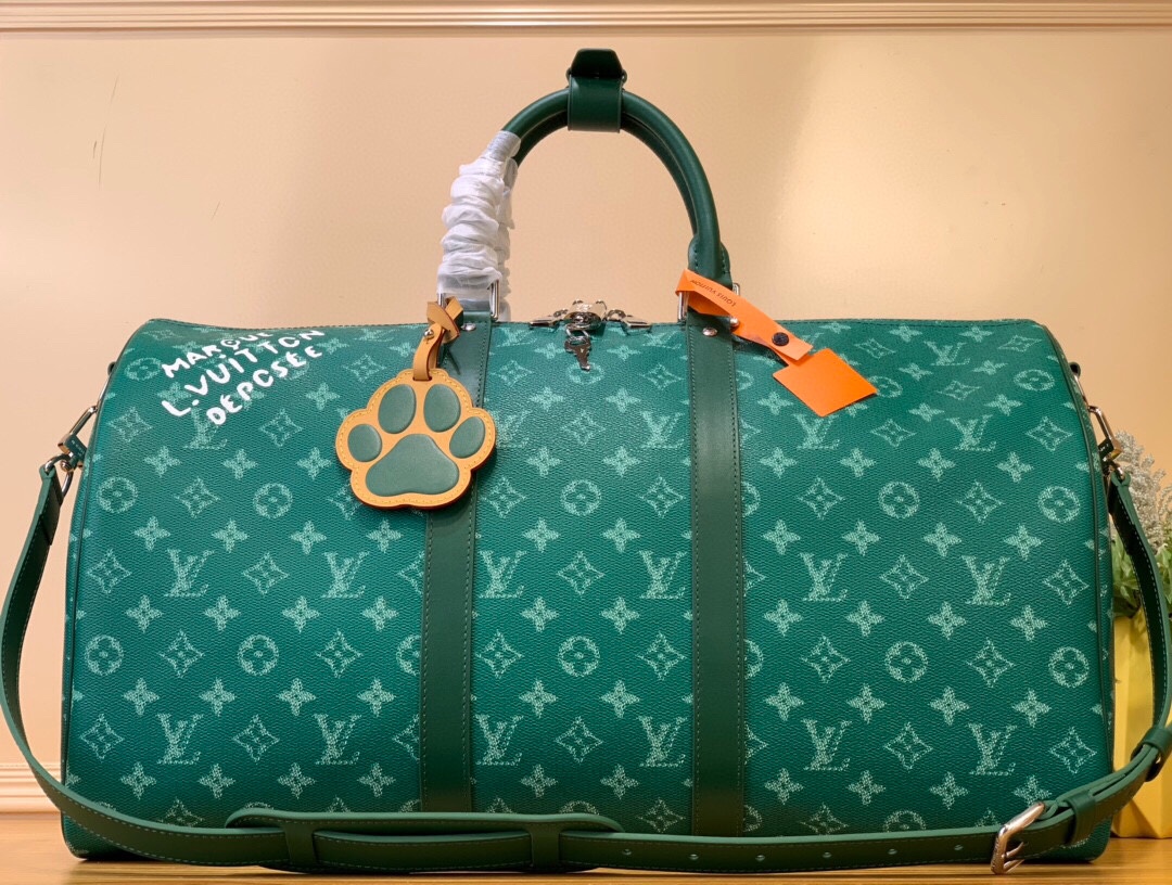 Louis Vuitton LV Keepall Tassen Reis Tas Groen Lentecollectie Fashion M41416