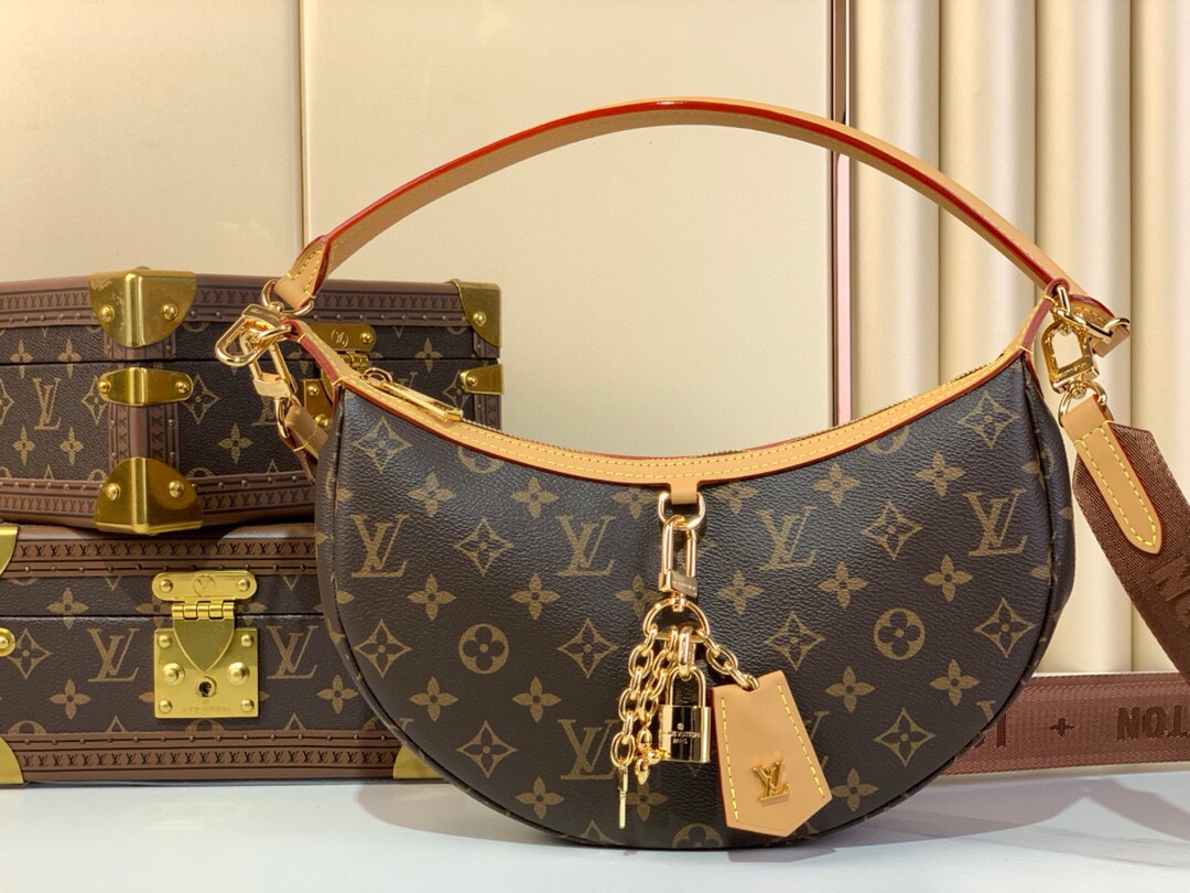 Louis Vuitton Handbags Crossbody & Shoulder Bags cheap online Best Designer
 Monogram Reverse Canvas Loop Hobo Underarm M12939