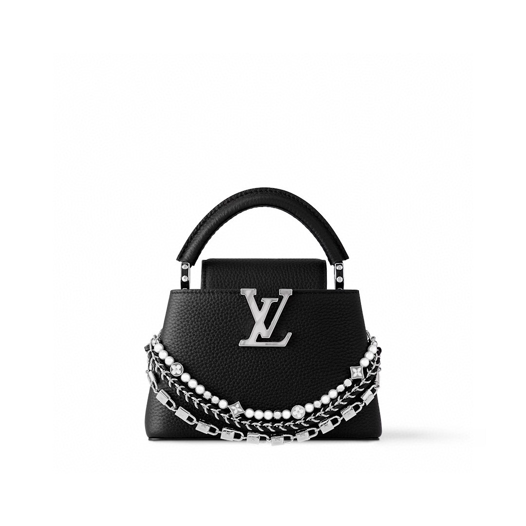 NO:551889,[CAUCINES mini handbag] m11908 black (pearl chain) official website picture,19860909【CAUCINES 迷你手袋】 m11908 黑色（珍珠链条）官网图,,Bag