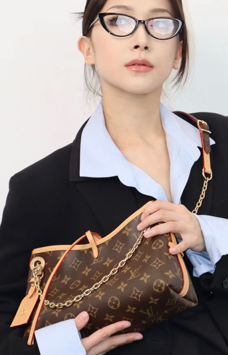 NO:619880,[CARRYALL BB Handbag - Second-hand] M13014 Presbyopia official website picture,19860909【CARRYALL BB 手袋- 中古】M13014 老花 官网图,,Bag