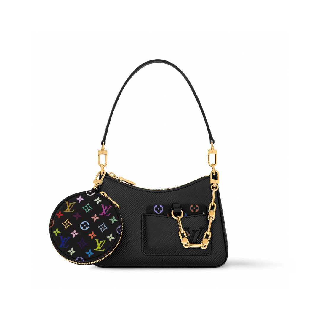 NO:551327,[LV x TM MARELLINI handbags] m13099 black m13100 white (three colors-Takashi Murakami) official website picture, louis vuitton19860909【LV x TM MARELLINI 手袋】 m13099 黑色 m13100 白色（三彩-村上隆） 官网图,,louis vuitton,Bag