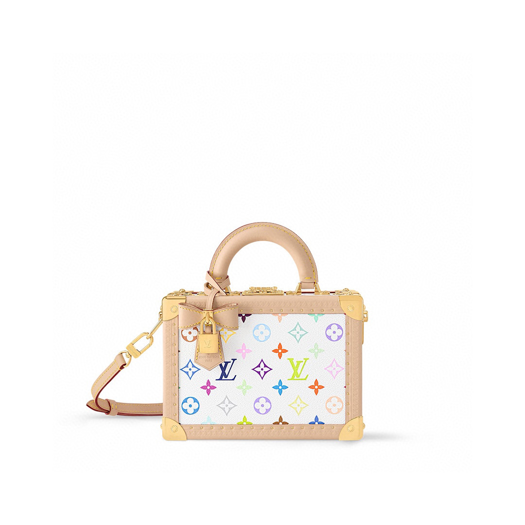 NO:620780,【LV x TM etite Valise】 m13125 white color (tricolor-Takashi Murakami) official website picture, louis vuitton19860909【LV x TM etite Valise】 m13125 白彩（三彩-村上隆） 官网图,,louis vuitton,Bag