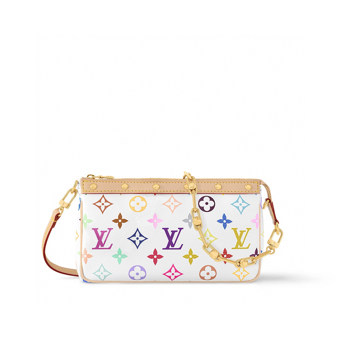 NO:620127,[LV x TM OCHETTE ACCESSOIRES handbags] m13663 black color m13404 white color (three colors-Takashi Murakami) official website picture, louis vuitton19860909【LV x TM OCHETTE ACCESSOIRES 手袋】 m13663 黑彩 m13404 白彩（三彩-村上隆） 官网图,,louis vuitton,Bag