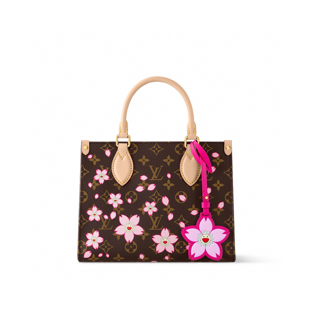 NO:621018,[OnTheGo small handbag] m13269 Sakura/Takashi Murakami official website picture,19860909【OnTheGo 小号手袋】 m13269 樱花/村上隆 官网图,,Bag