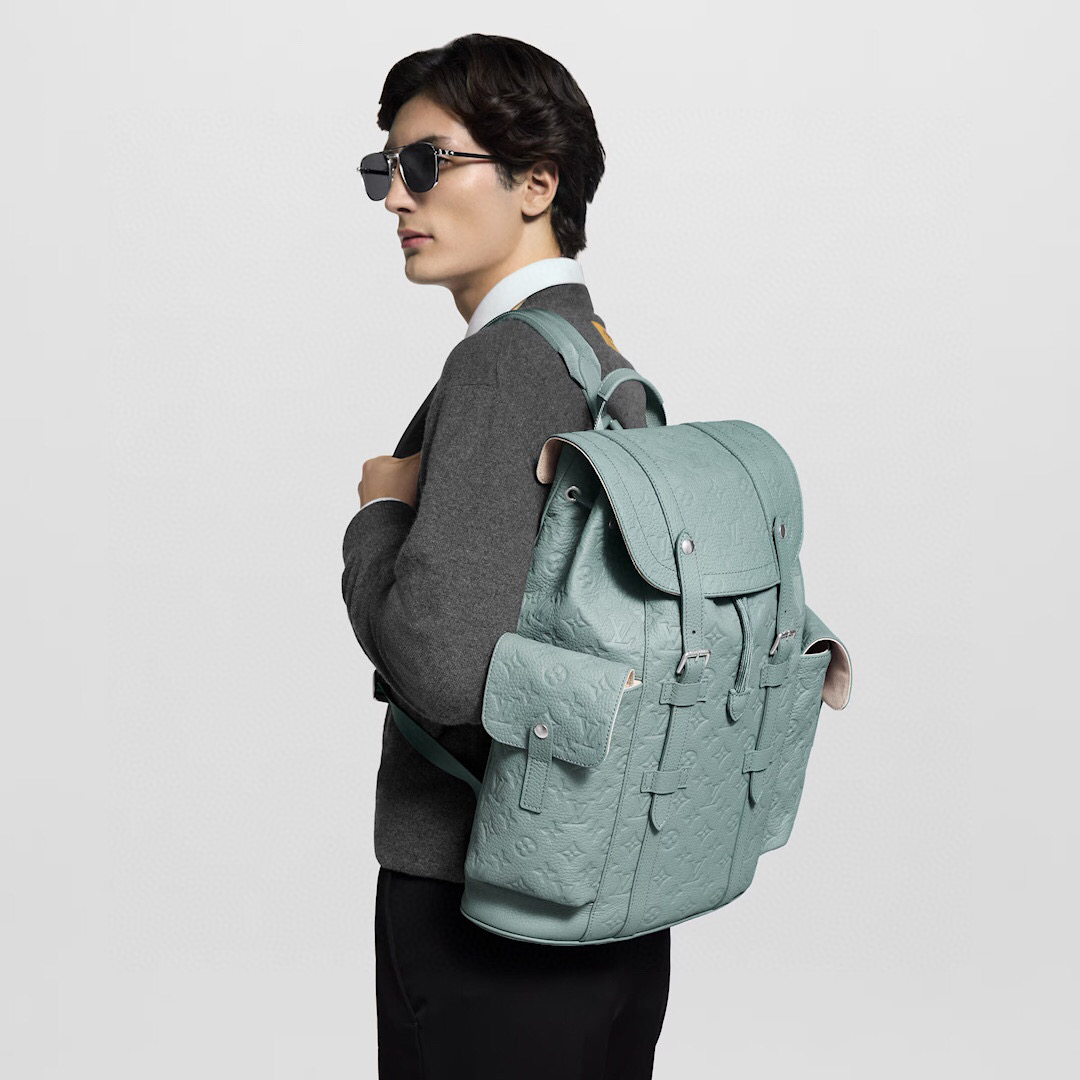 NO:621051,[Christoher MM Backpack] m13863 gray green official website picture,19860909【Christoher MM 双肩包】 m13863 灰绿色 官网图,,Bag