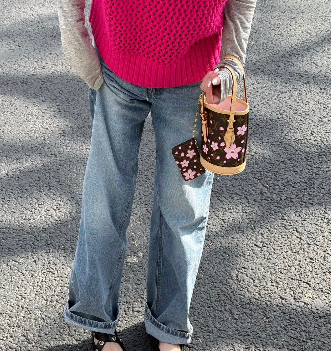 NO:621104,【LV x TM NANO BUCKET handbag】 m13417 Sakura,,louis vuitton19860909【LV x TM NANO BUCKET 手袋】 m13417 樱花,,louis vuitton,Bag