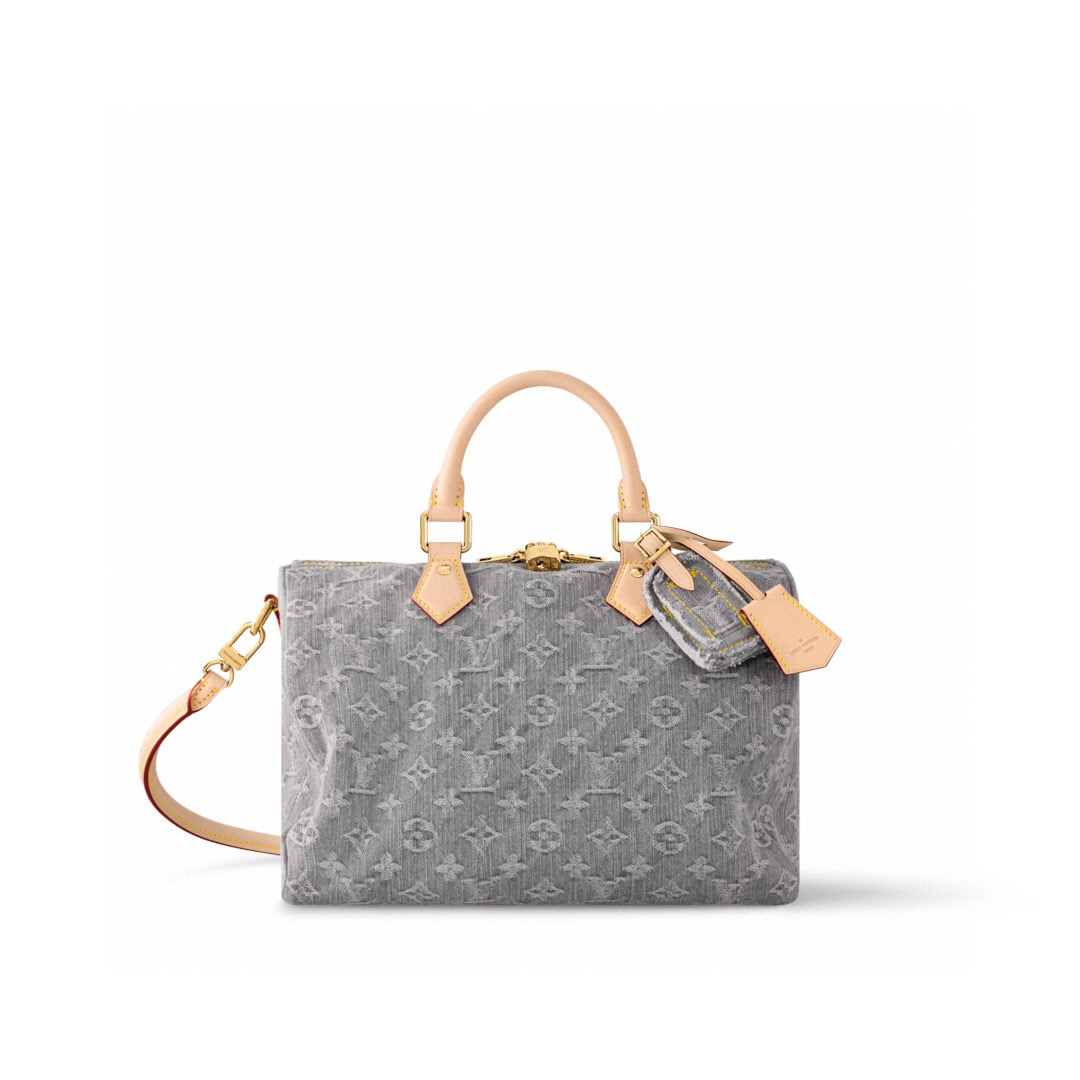 NO:551099,[SEEDY SOFT 30 handbag] m13344 gray/denim official website picture,19860909【SEEDY SOFT 30 手袋】 m13344 灰色/牛仔 官网图,,Bag