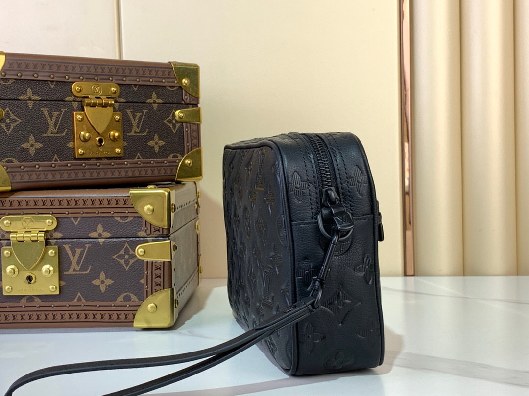 LV Style Beige Leather Clutch Lookbook Reference image 2
