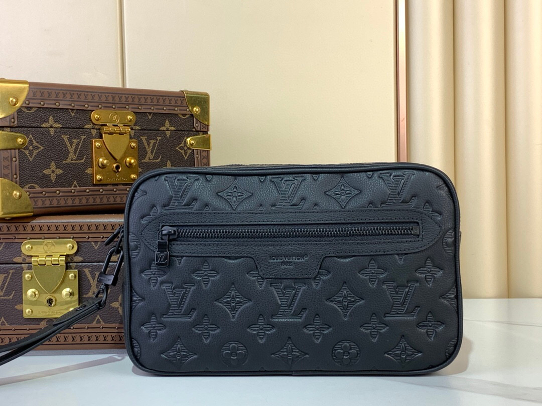 LV Style Beige Leather Clutch Lookbook Reference image 1