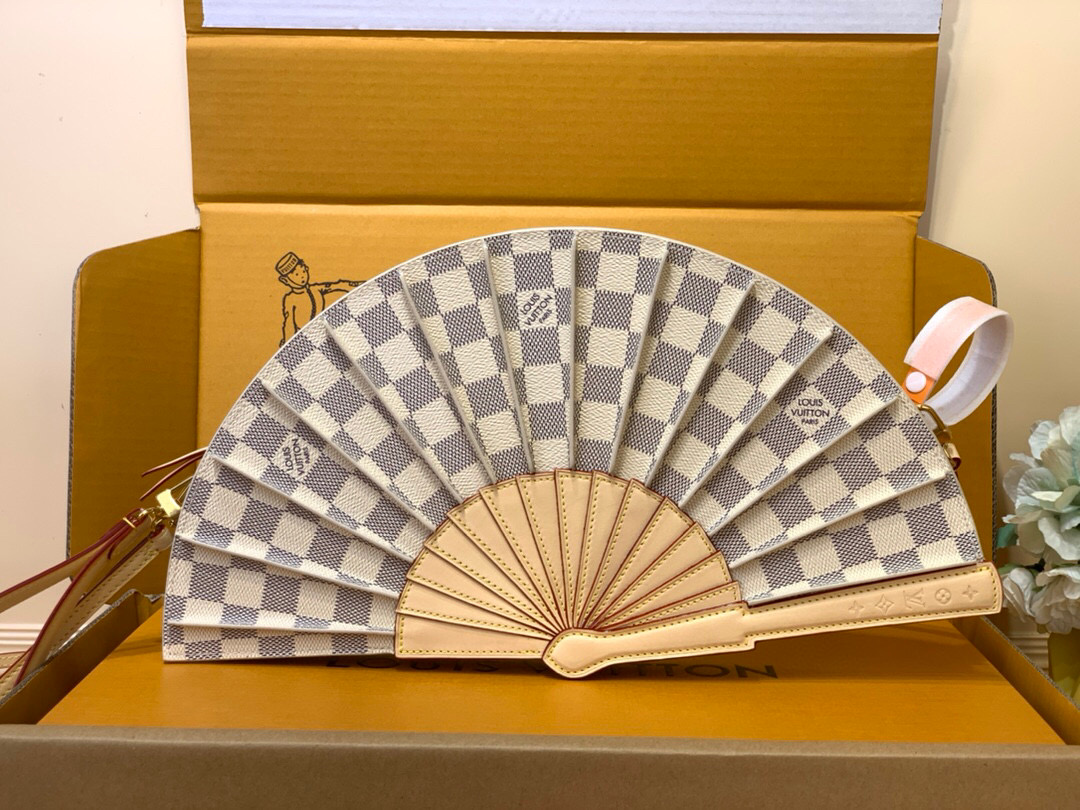 NO:551098,All steel duty-free [LV FAN handbag] m14804 white grid, Louis Vuitton19860909全钢免税【LV FAN 手袋】 m14804 白格,,louis vuitton,Bag