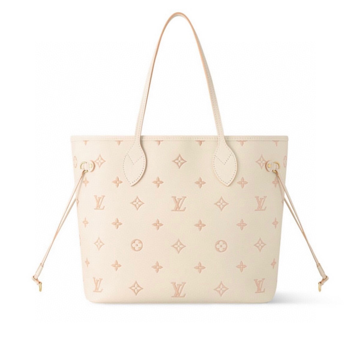 NO:551848,[Neverfull MM medium handbag] M45685 M14285 cream apricot (jacquard),19860909【Neverfull MM 中号手袋】 M45685 M14285 奶油杏色（提花）,,Bag