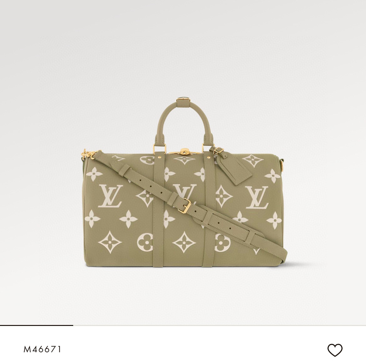 NO:551199,KEEALL BANDOULIRE 45 travel bag M46670 gray official website picture,19860909KEEALL BANDOULIRE 45 旅行袋 M46670灰色 官网图,,Bag