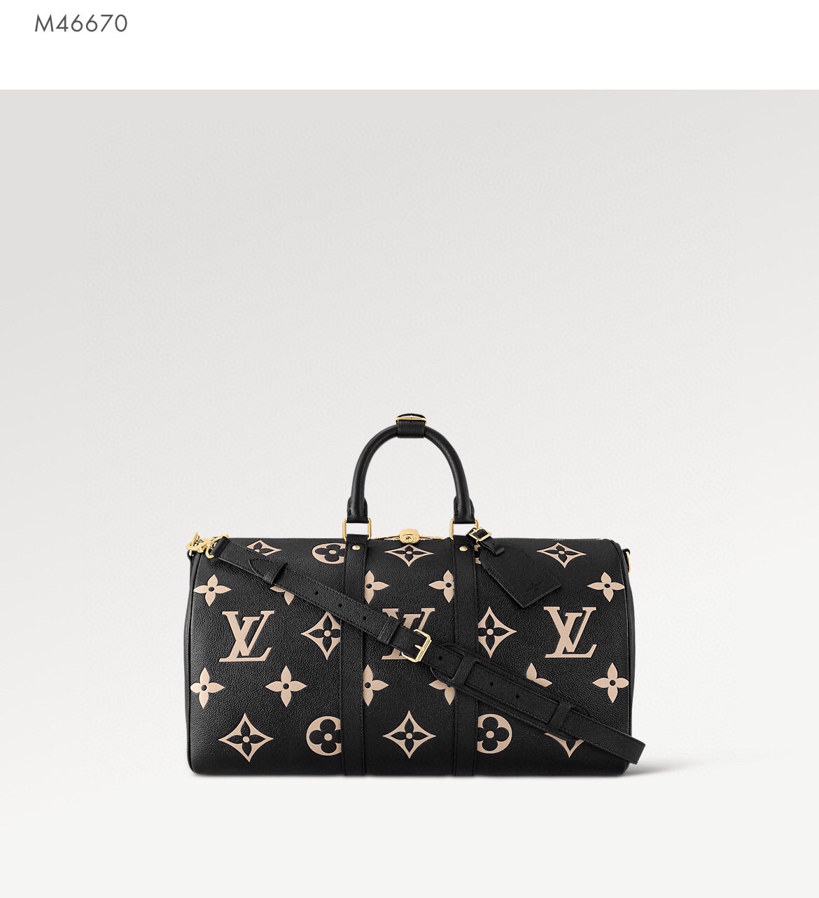 NO:551205,KEEALL BANDOULIRE 45 travel bag M46670 black official website picture,19860909KEEALL BANDOULIRE 45 旅行袋 M46670黑色 官网图,,Bag