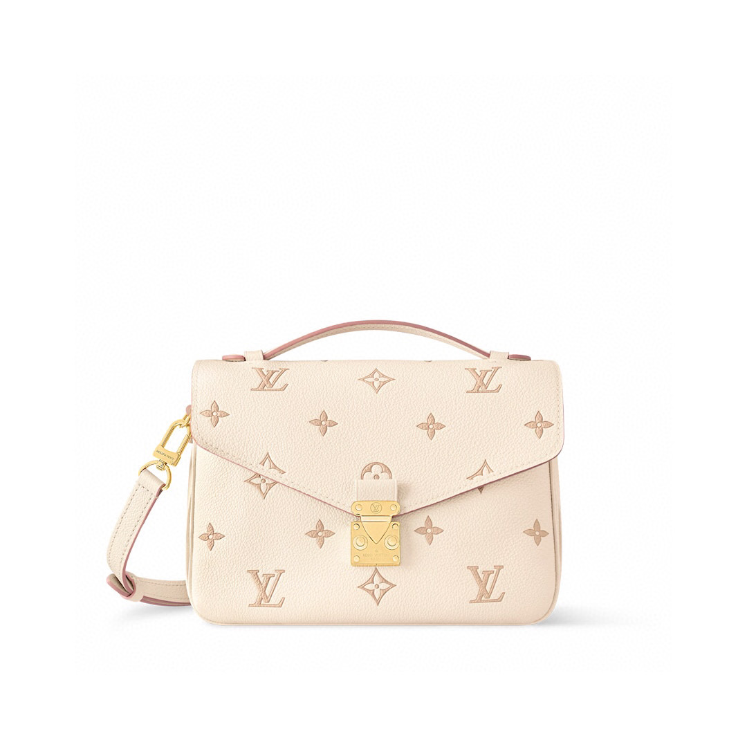 NO:551851,[ochette Métis messenger bag] M14977 milky apricot color (jacquard) official website picture,19860909【ochette Métis 邮差手袋】M14977 奶杏色色（提花）官网图,,Bag